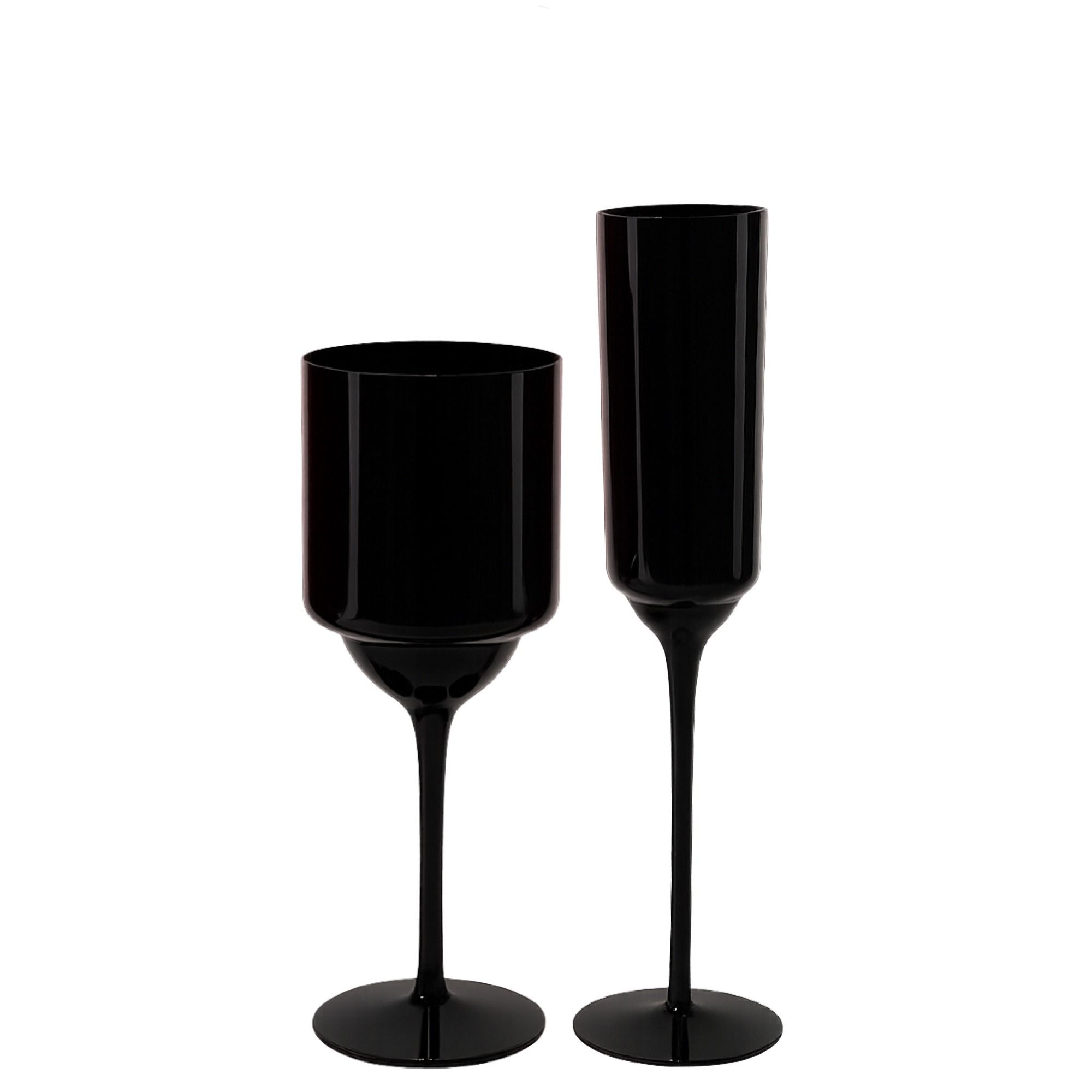 Бокалы черные БЕНУАР - набор из 2