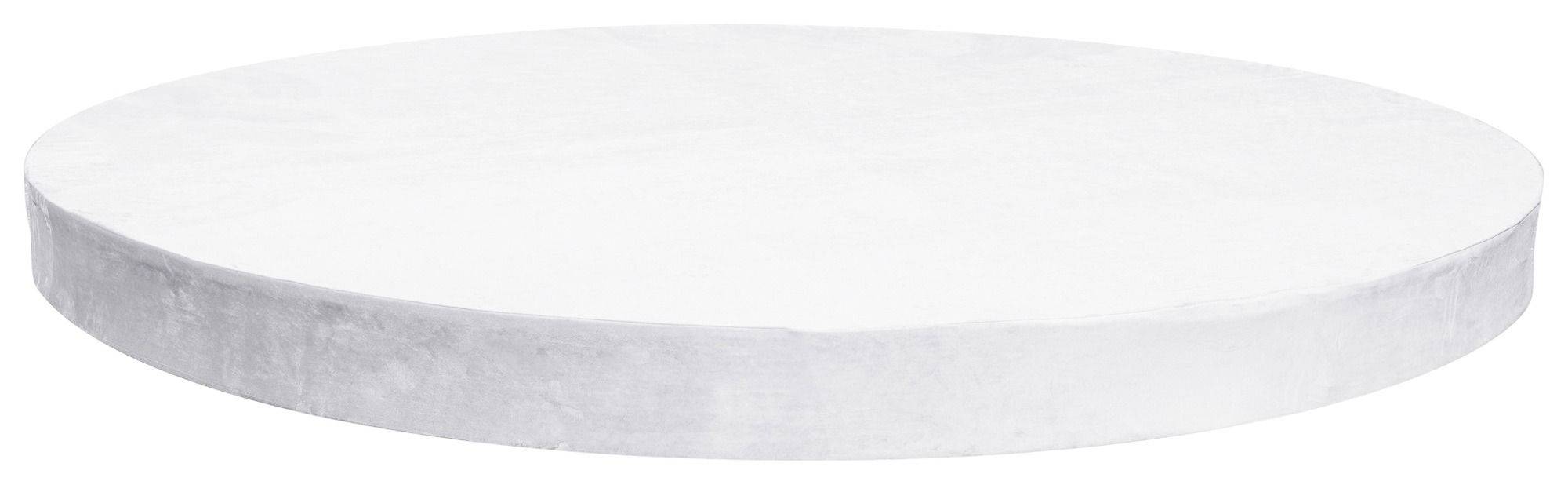 Подиум бархатный САГАН круглый белый #101