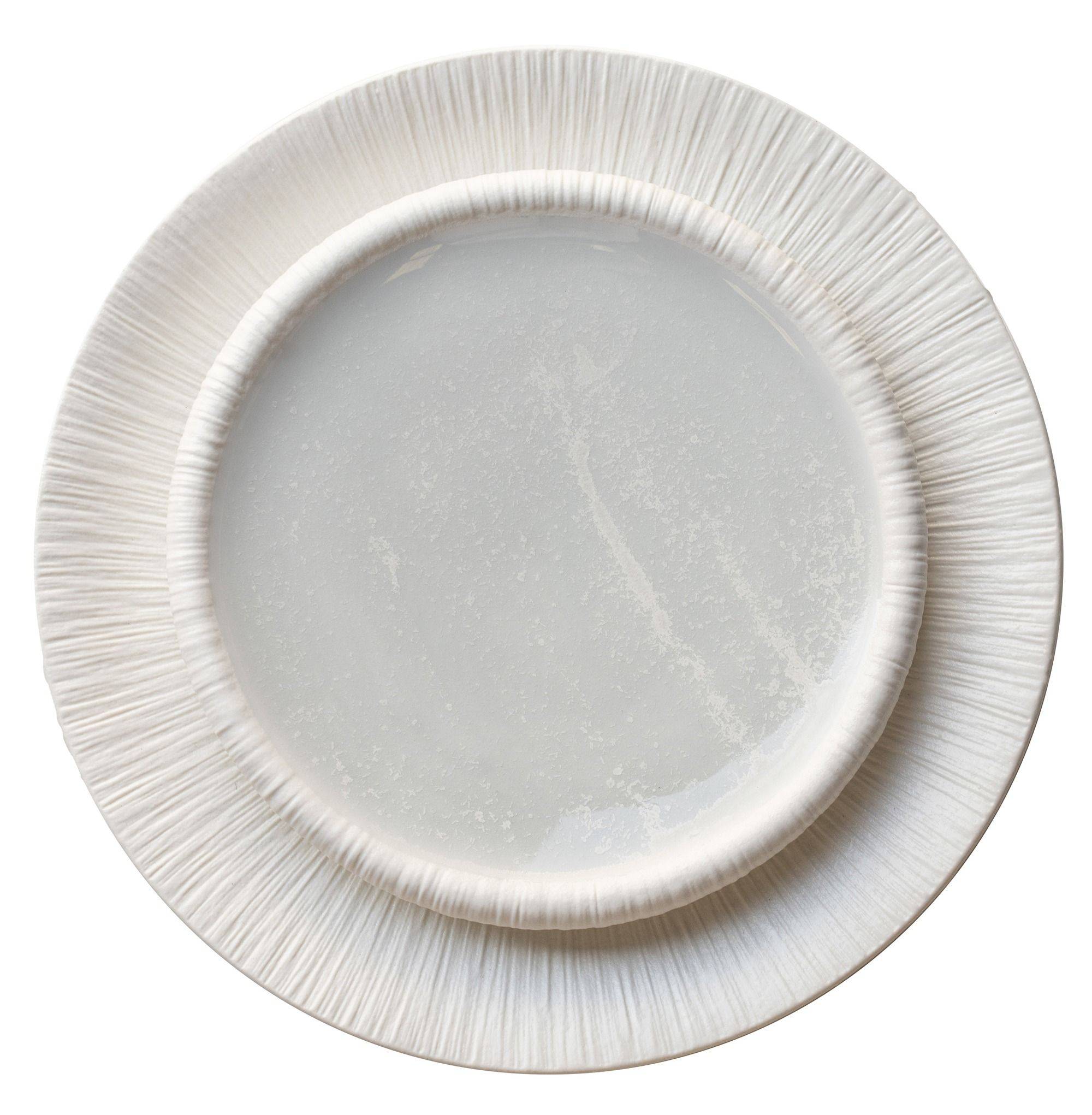 Набор из двух керамических тарелок МОФФО ручной работы: подстановочной и закусочной в аренду | Go Rent 