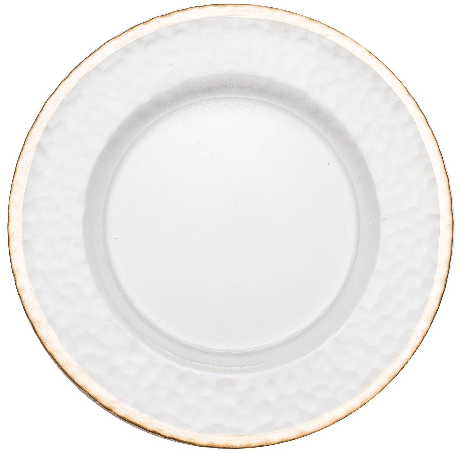 Тарелка ДАМРАУ подстановочная с ЗОЛОТЫМ кантом