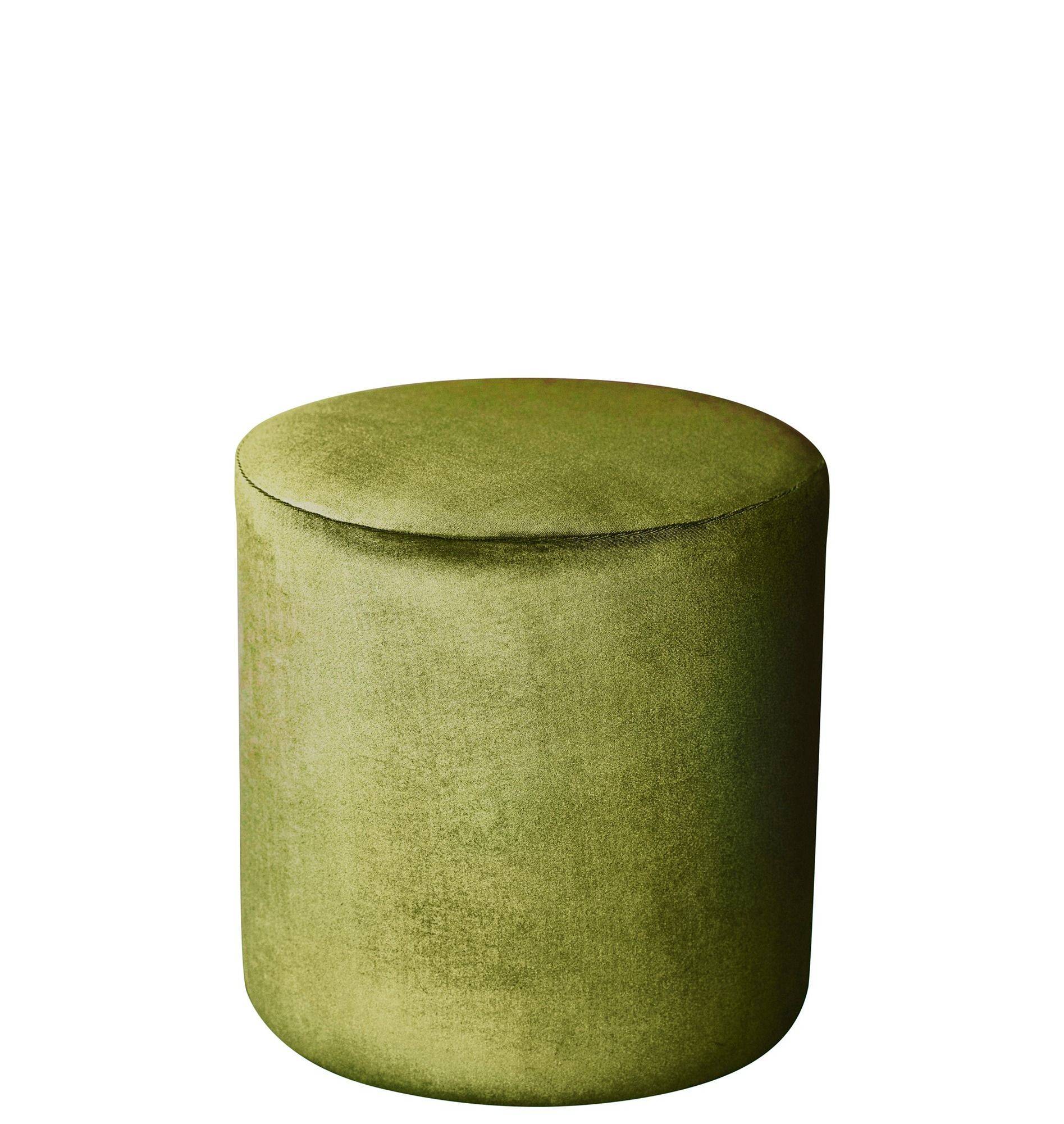 Пуф средний НОРМАН бархатный зеленый #315/#339