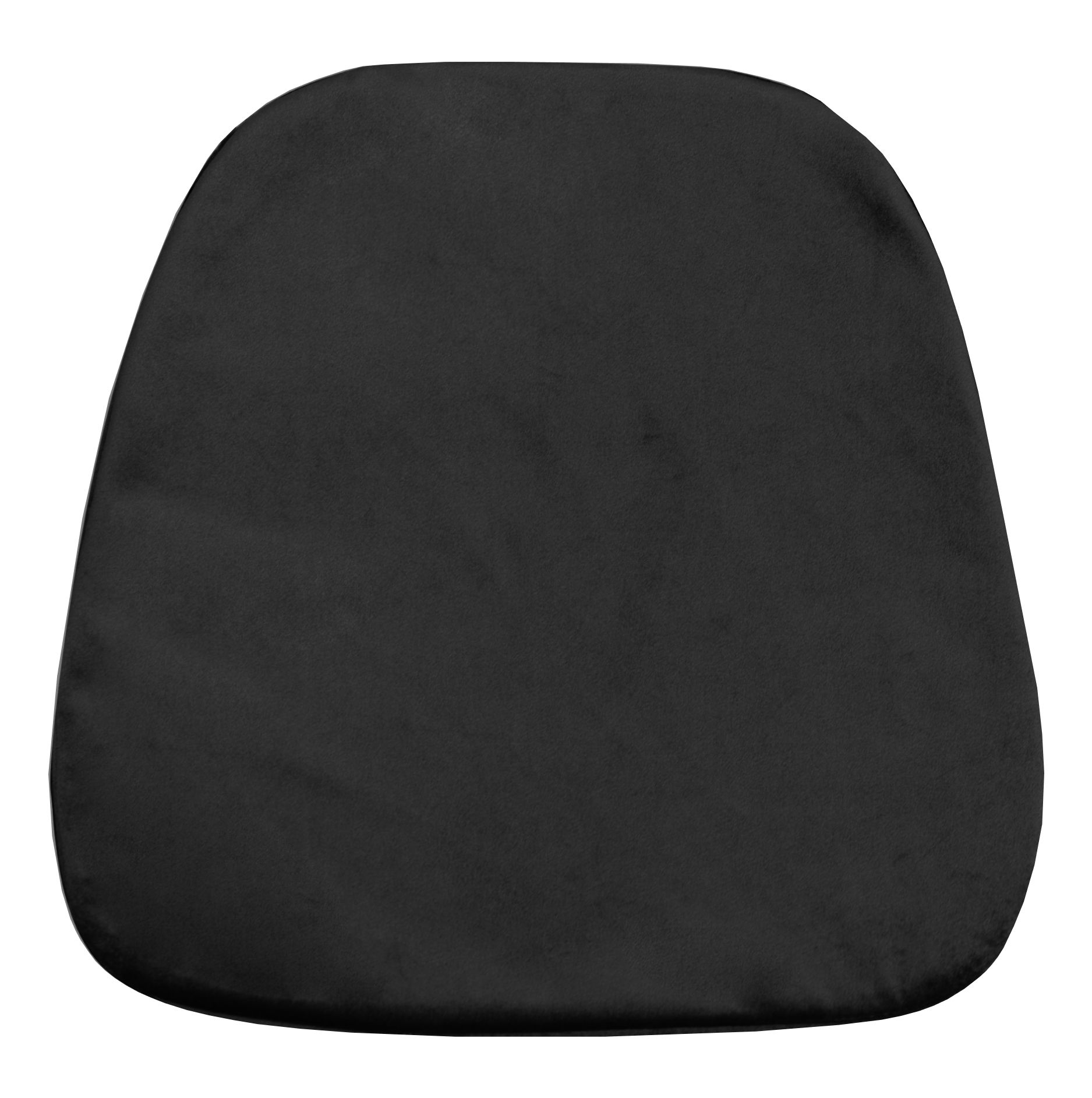 Мягкая ПОДУШКА для пластикового стула бархатная черная #330