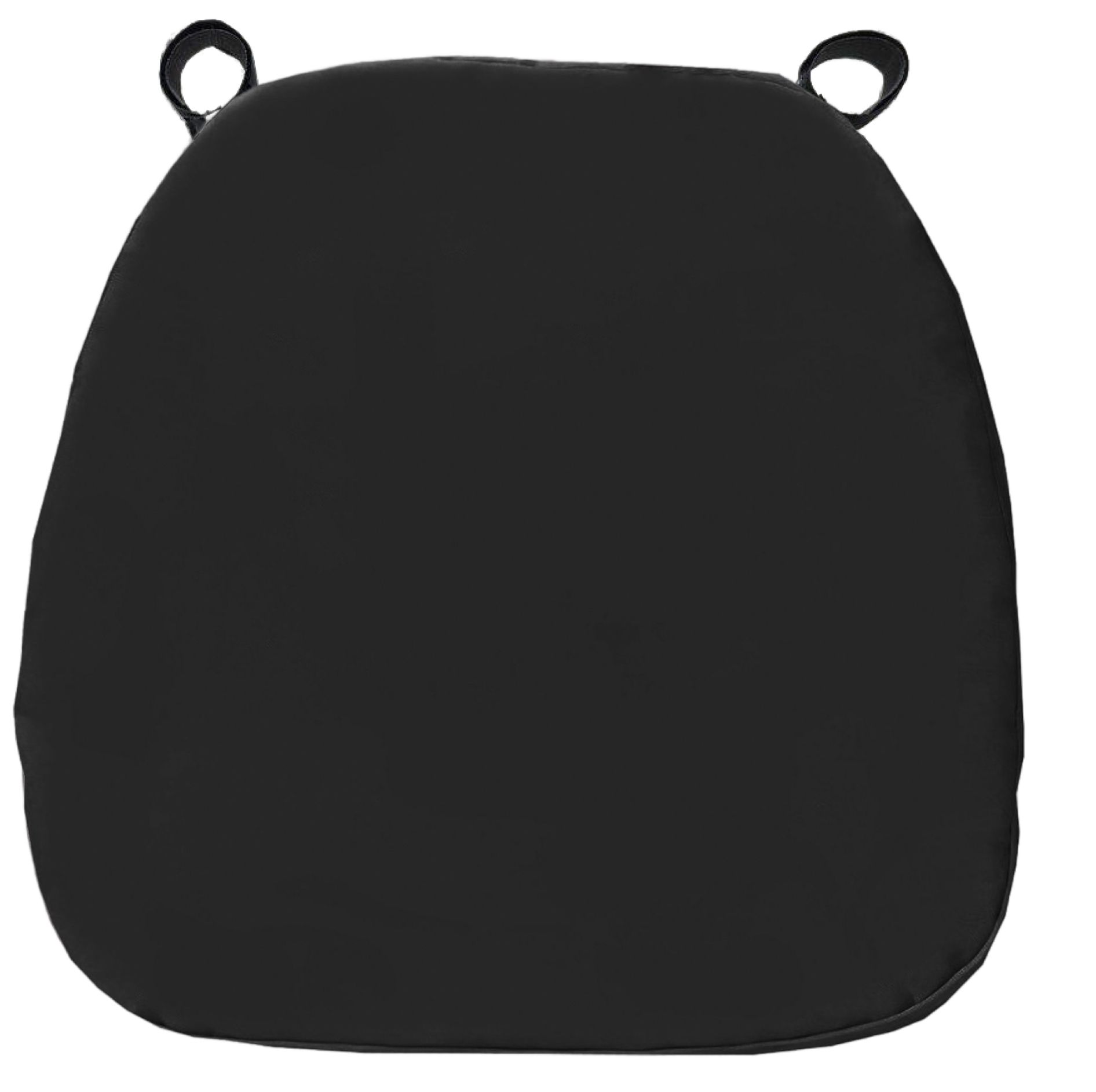 Мягкая ПОДУШКА для пластикового стула габардиновая черная #536