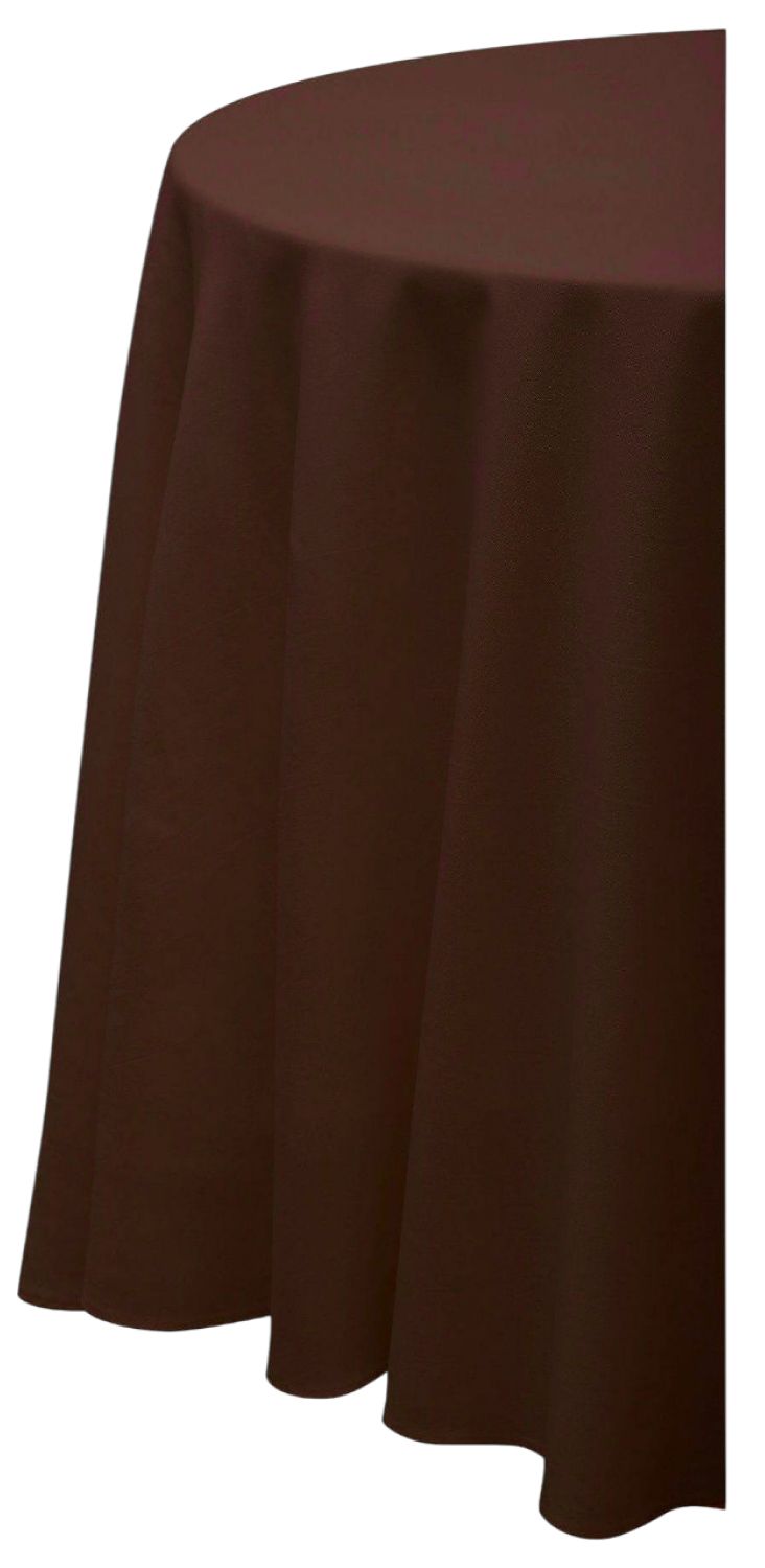 Скатерть круглая ГАБАРДИНОВАЯ Рондо шоколадная #537