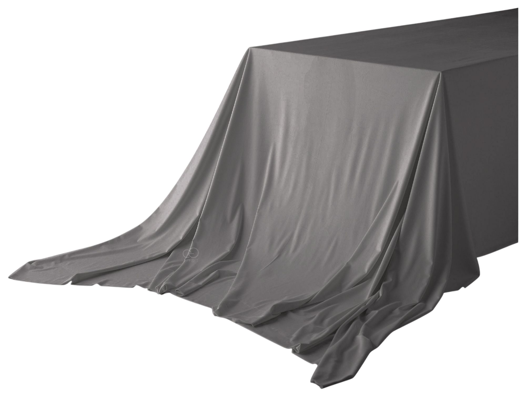 Скатерть прямоугольная БАРХАТНАЯ Альт ГРАФИТОВАЯ #408