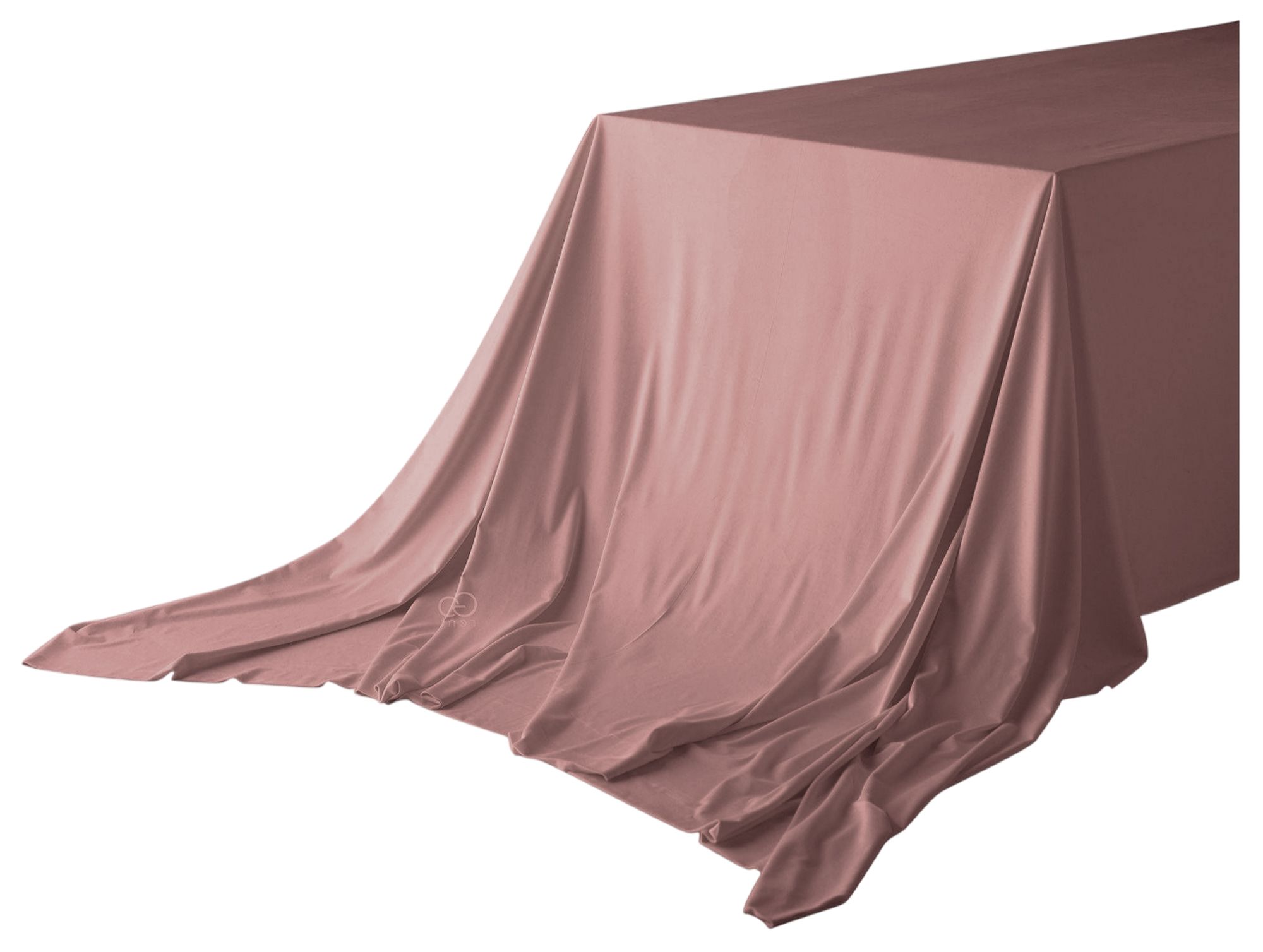 Скатерть прямоугольная БАРХАТНАЯ Альт ПЫЛЬНО-РОЗОВАЯ #415