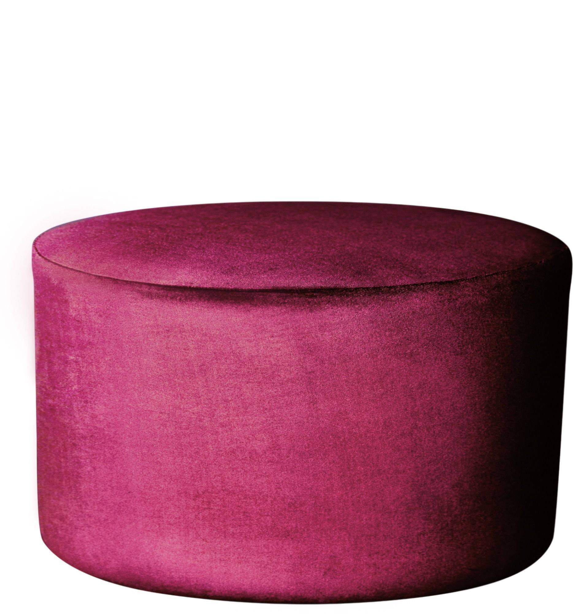 Пуф большой НОРМАН бархатный бордовый #325
