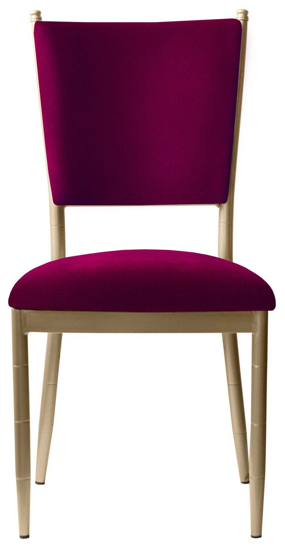 Стул золотой БРЭМ бургунди бархатный #327