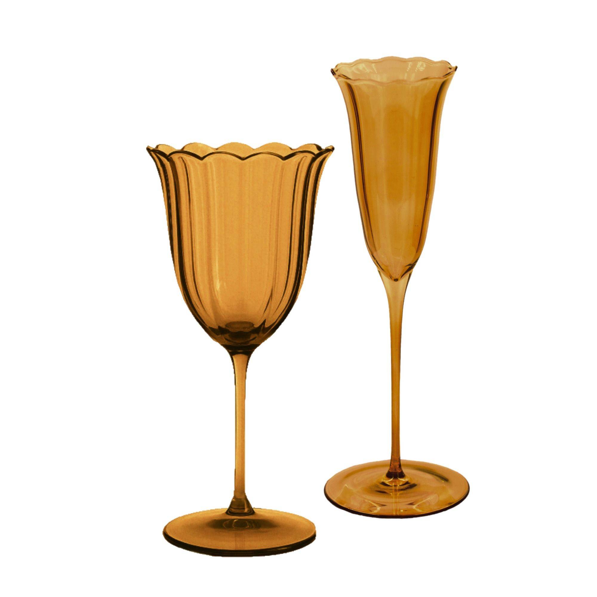Бокалы карамельные МЮССЕ – набор из 2 с флюте