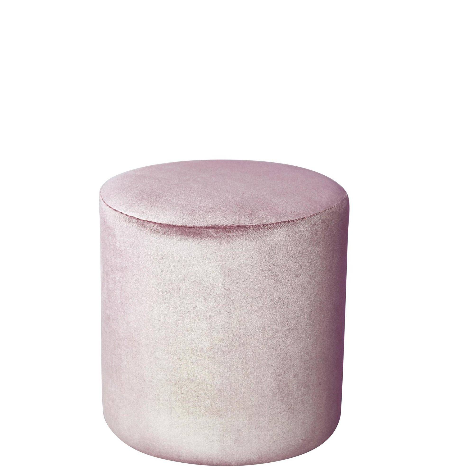 Пуф средний НОРМАН бархатный розовый #304