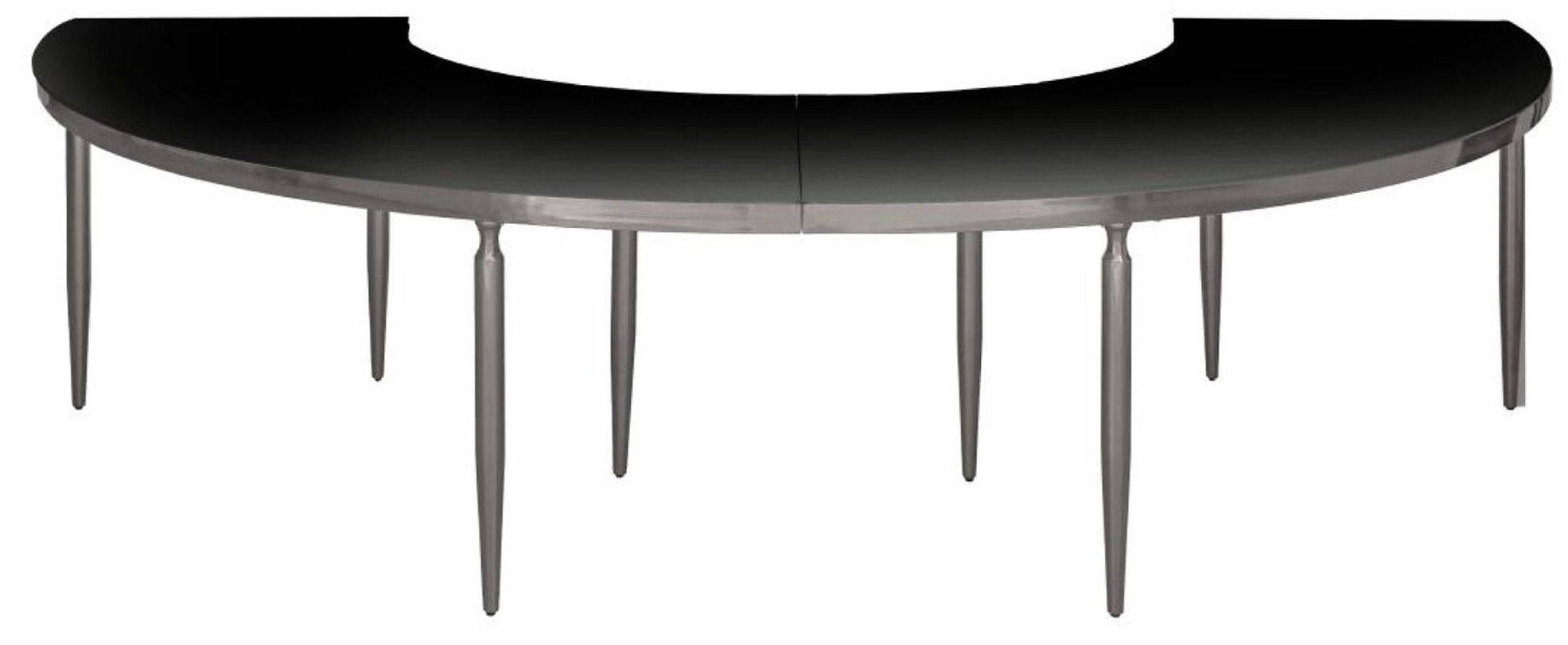 Аренда стол-волна Гейбл черно-серебряный 2 секции | Go Rent