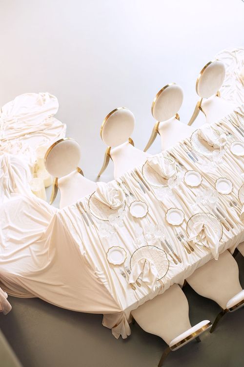 Айвори-сет за прямоугольным столом