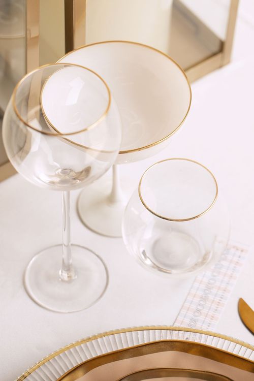 Бело-золотой сет с фонарями