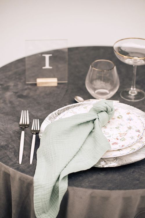 Графитовый сет с муслиновой салфеткой