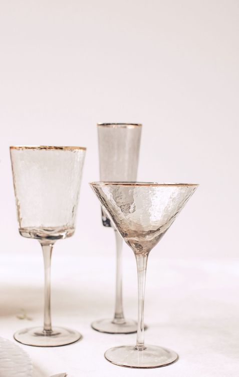 Классический сет с дымчатыми бокалами