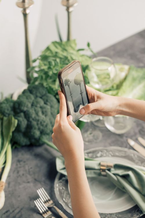 Серо-зеленый сет с овощами