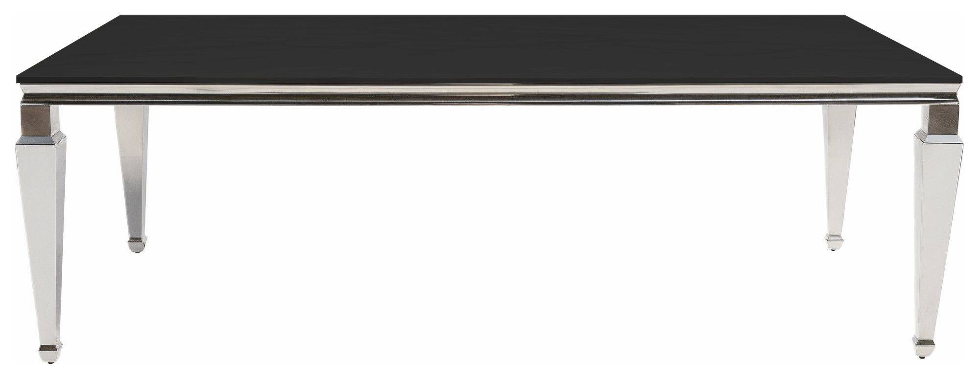 Аренда стол ПРЕЙ прямоугольный серебряный с бархатной ЧЕРНОЙ столешницей | Go Rent