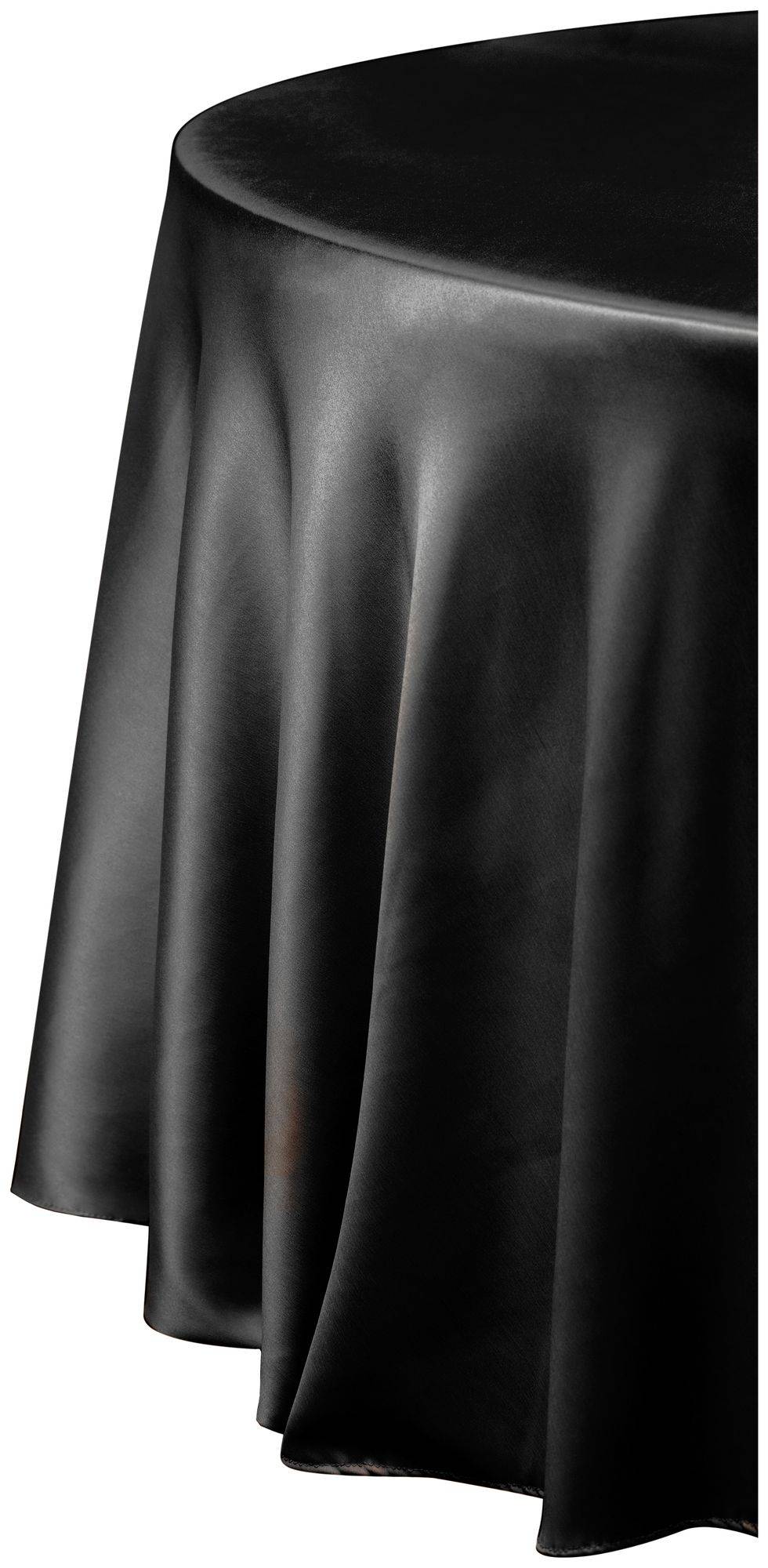 Скатерть круглая АТЛАСНАЯ Аккорд ЧЕРНАЯ #214/215