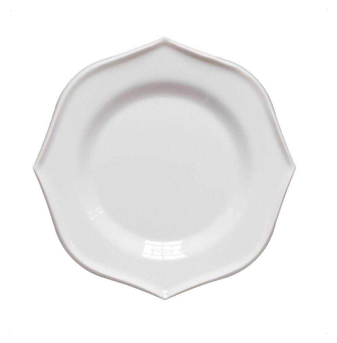 Тарелка ВИНАЙ закусочная белая необычной формы без канта — аренда | Go Rent