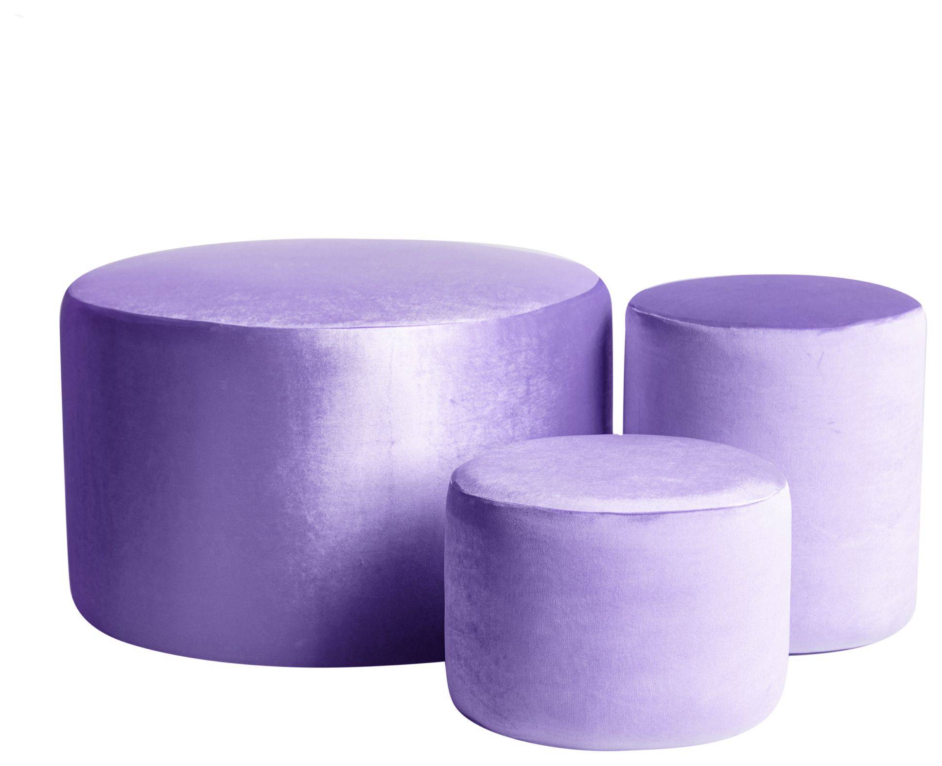 Пуфы НОРМАН лавандовые – набор из 3 #306