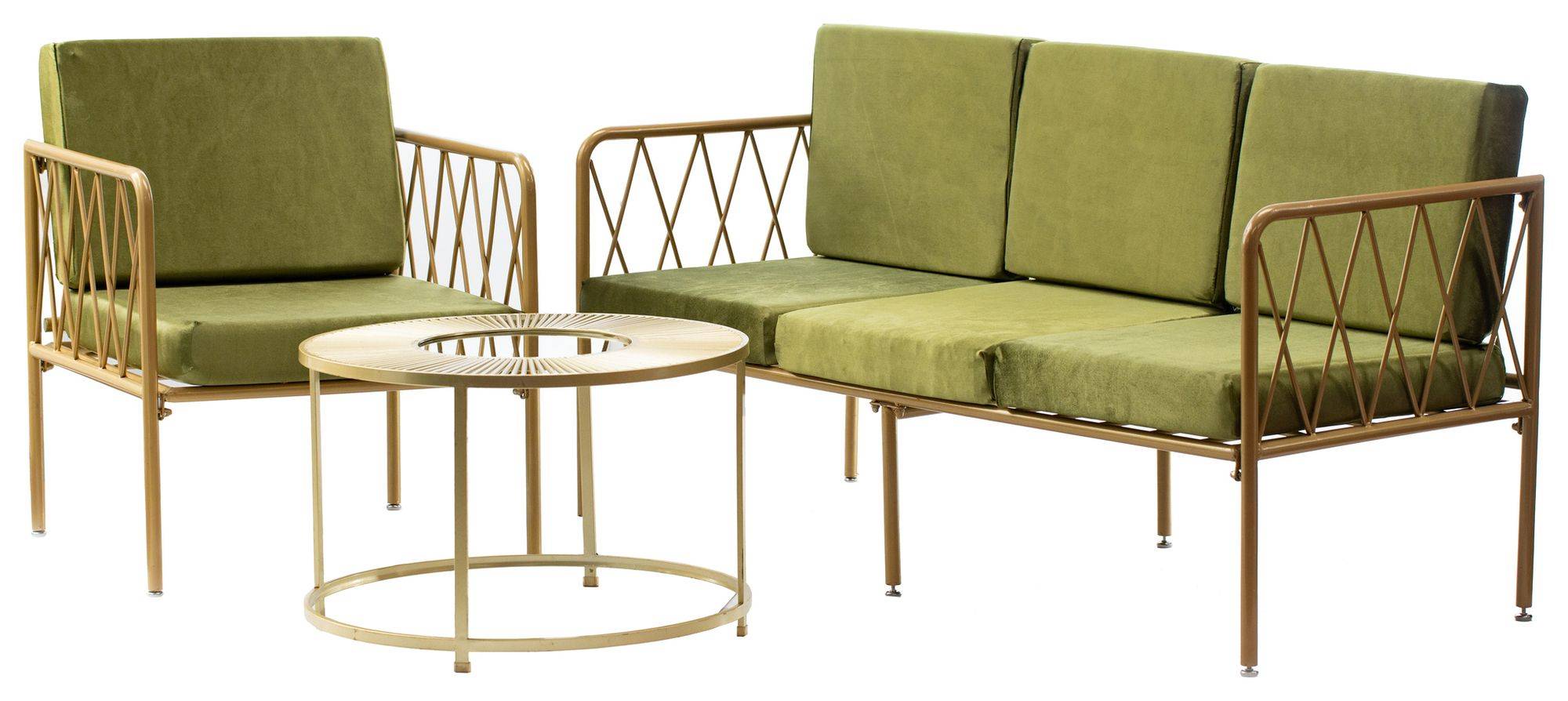 ЛИЕПА – набор мебели для лаунж зеленый #315