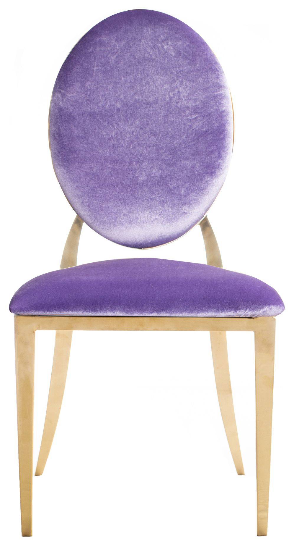 Стул золотой ДЮПОН лавандовый #305