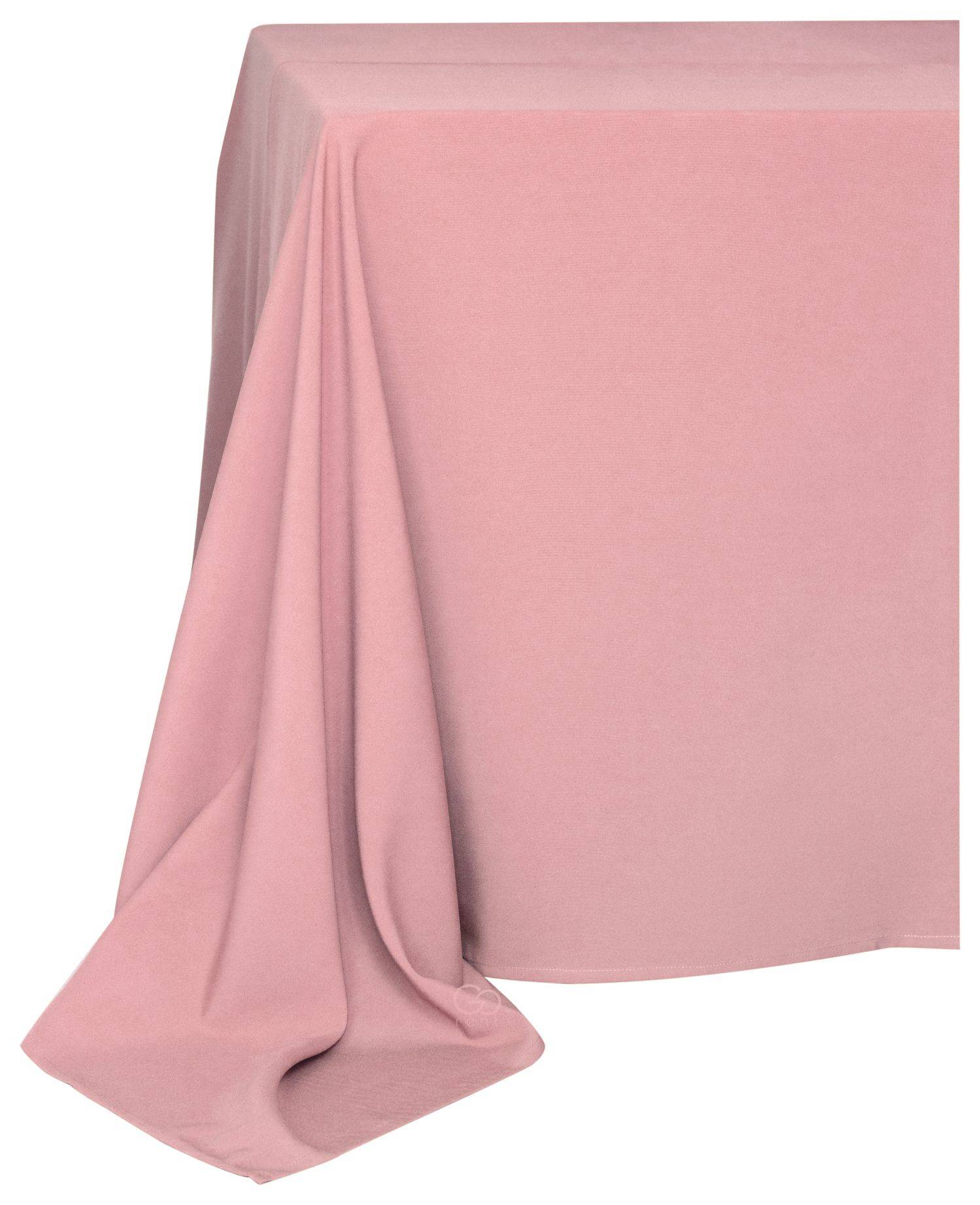 Скатерть прямоугольная ГАБАРДИНОВАЯ Рондо розовая #525