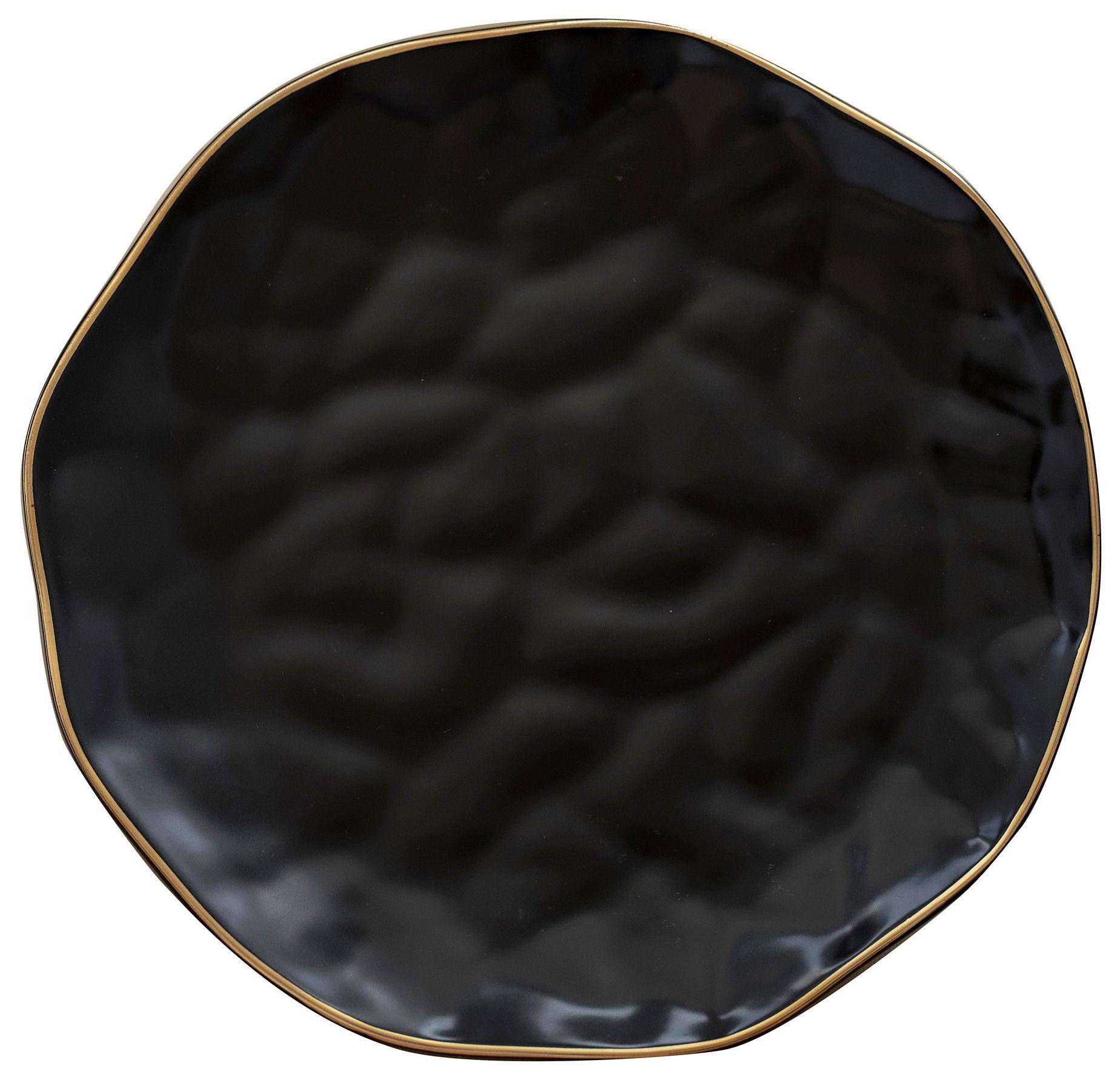 Тарелка КОРЕЛЛИ обеденная ЧЕРНАЯ 27,5 см