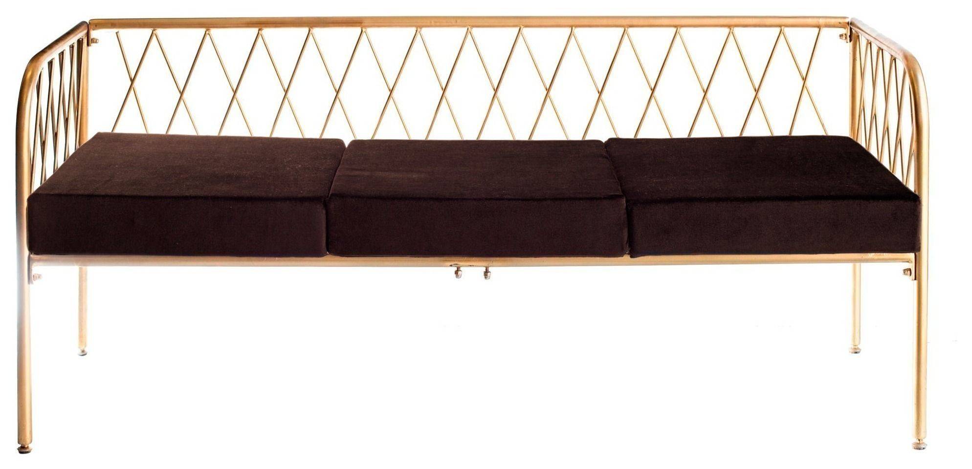 Софа ЛИЕПА трехместная шоколадная в аренду | Go Rent