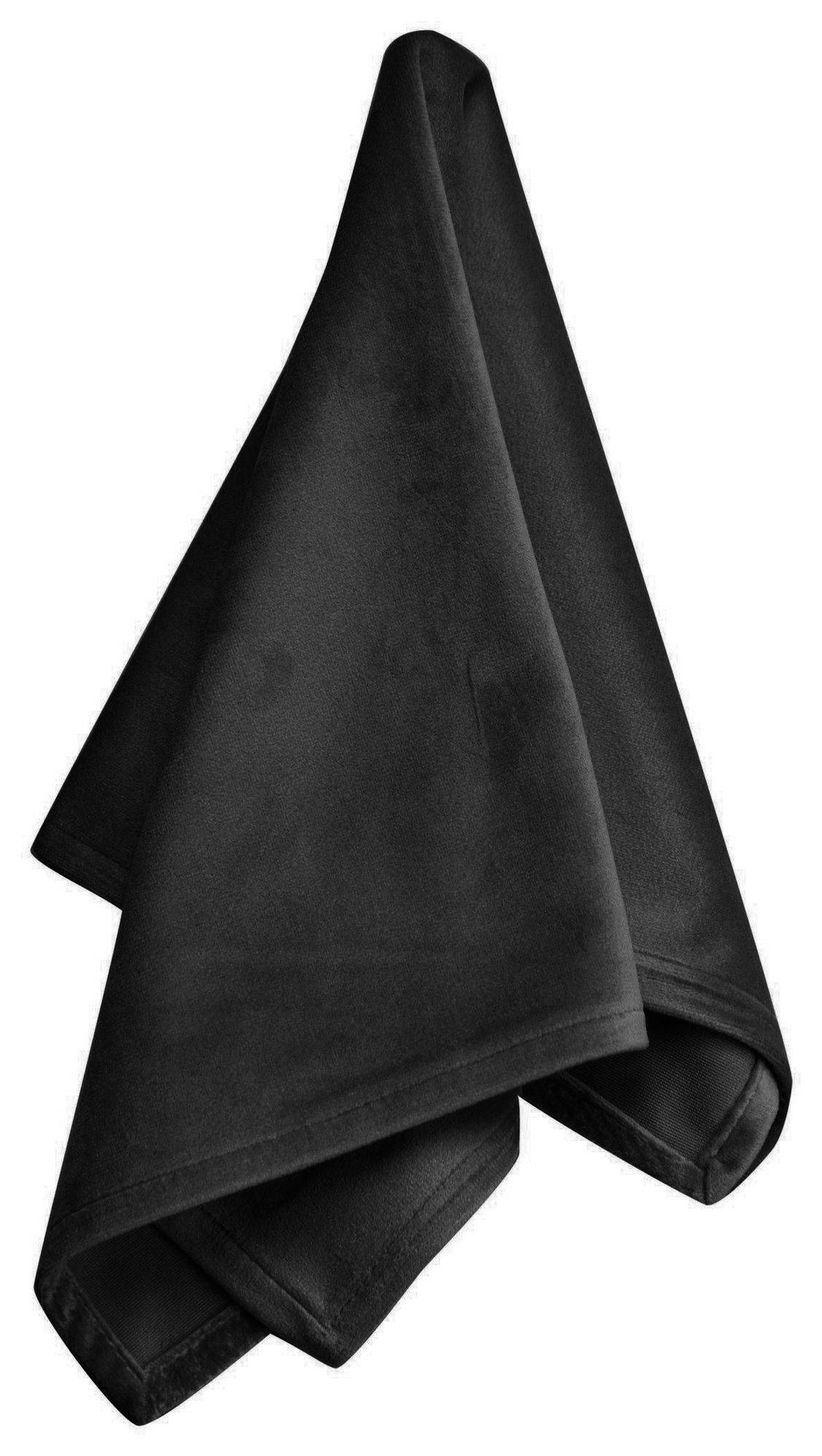 Салфетка БАРХАТНАЯ матовая Ларго ЧЕРНАЯ #112