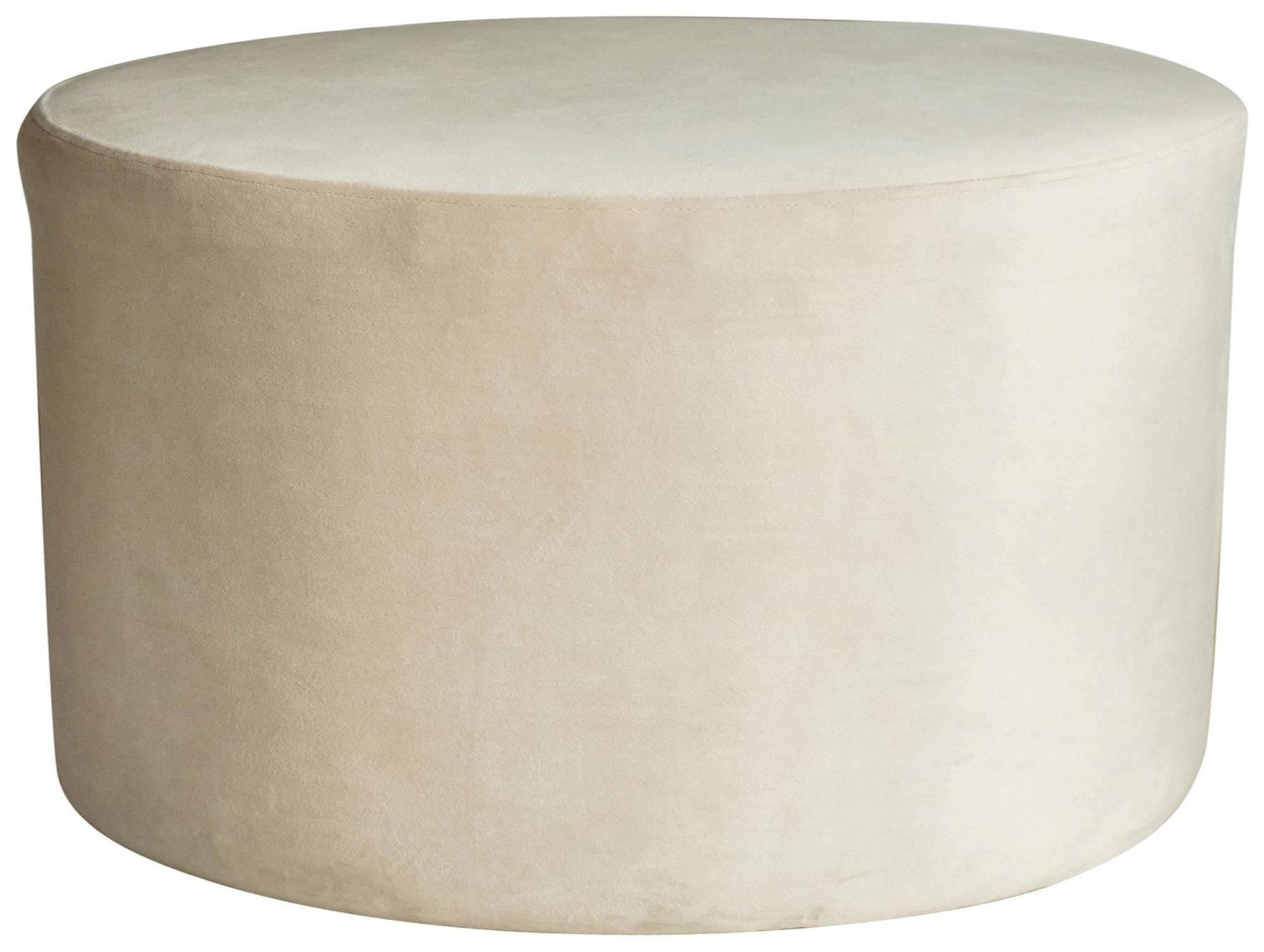 Пуф большой НОРМАН бежевый D 80 см #403