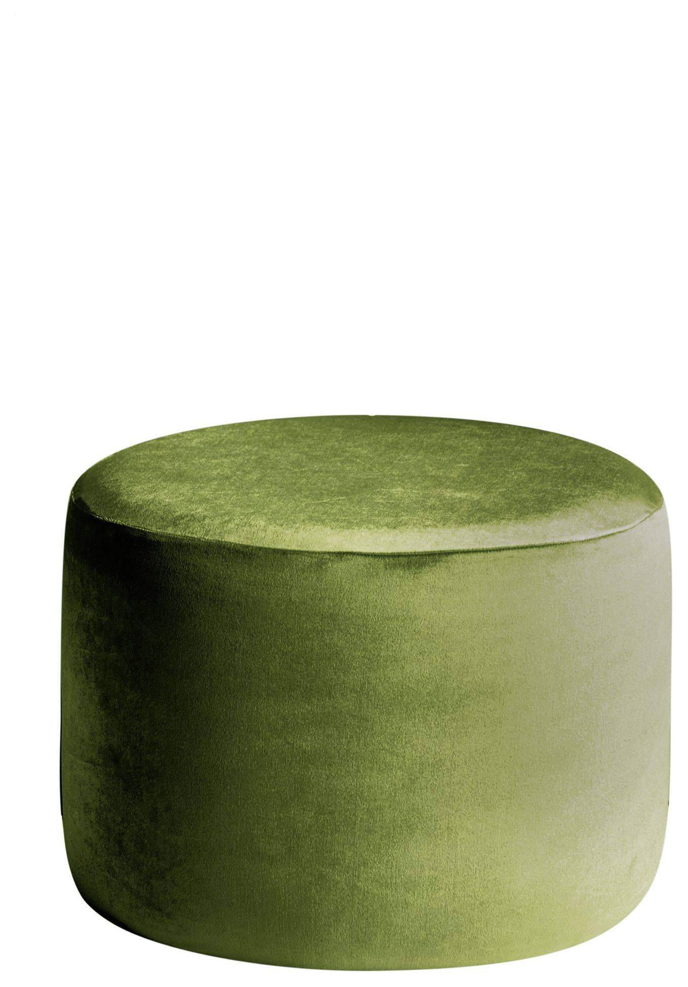 Пуф малый НОРМАН бархатный зеленый #315
