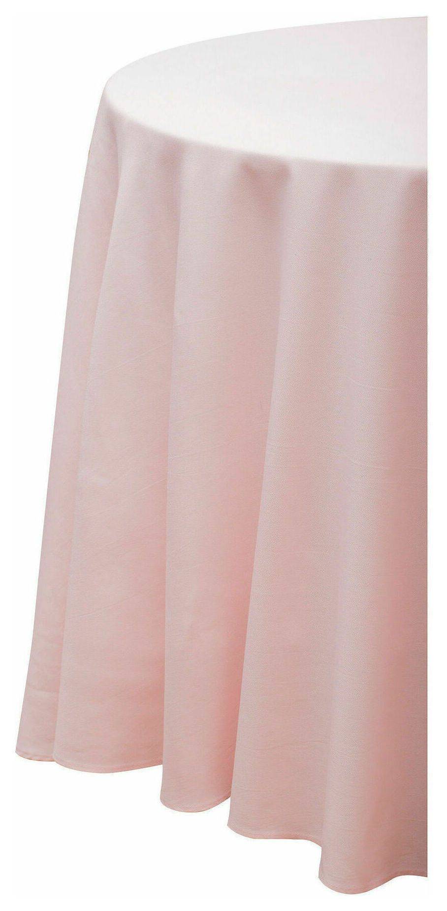 Скатерть круглая ГАБАРДИНОВАЯ Рондо пудровая #520