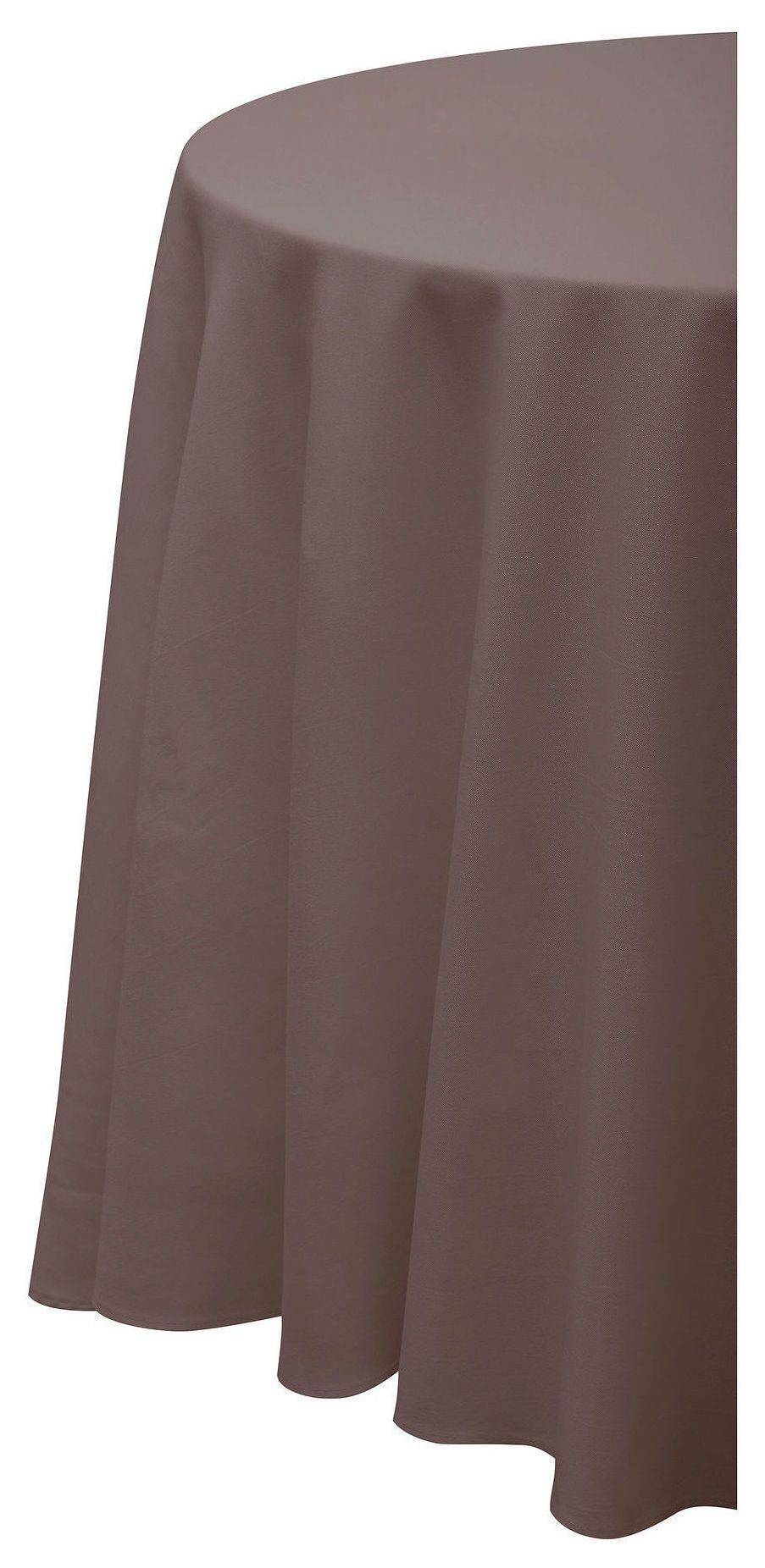 Скатерть круглая ГАБАРДИНОВАЯ Рондо какао #513