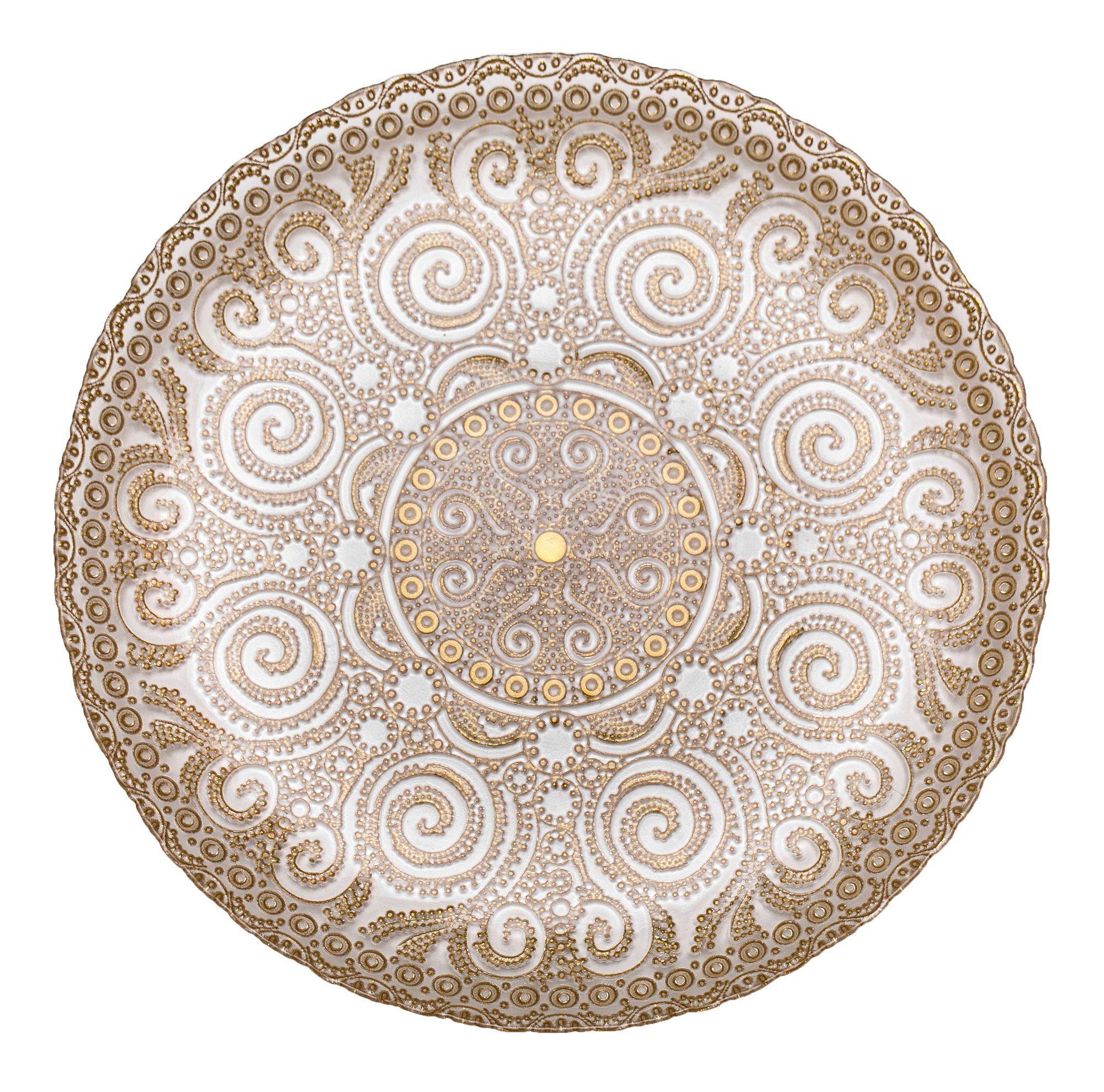 Тарелка АМАТО подстановочная ЗОЛОТАЯ