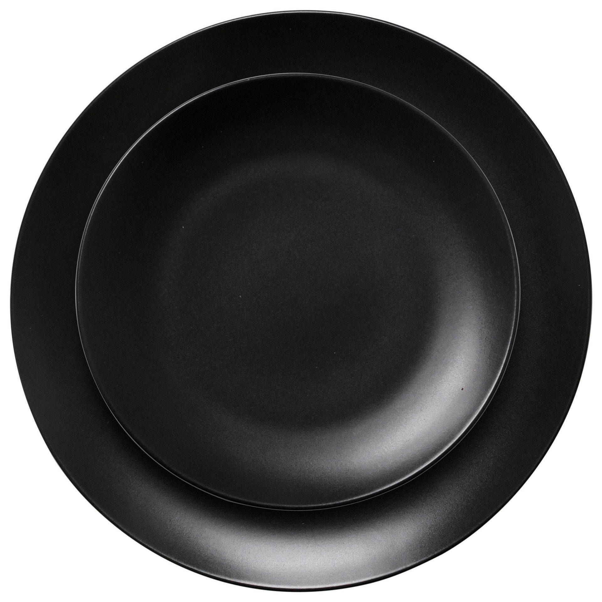 Тарелки ТЕБАЛЬДИ черные - набор из 2 