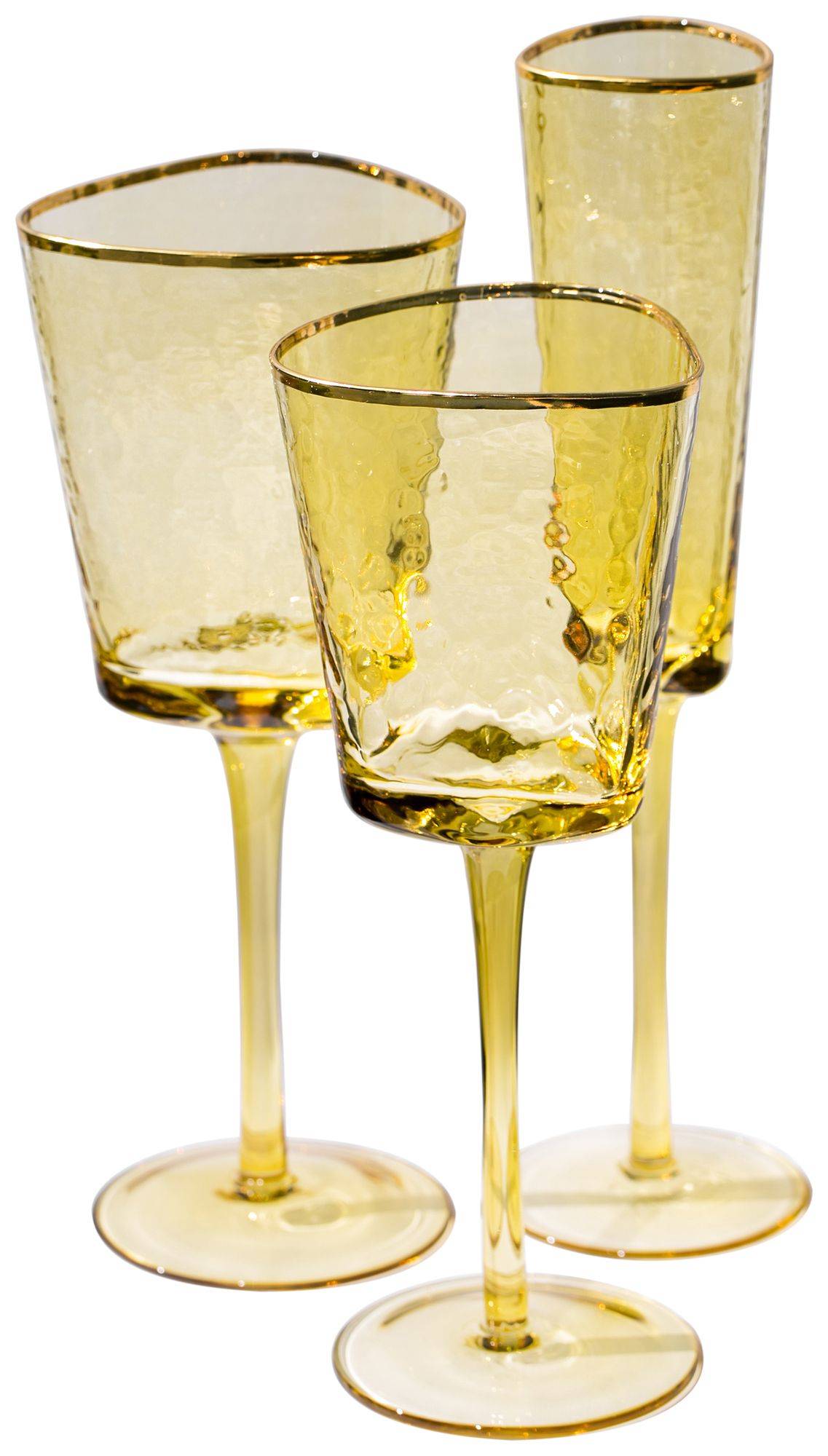 Бокал шафрановый ЭВАНС - набор из 3