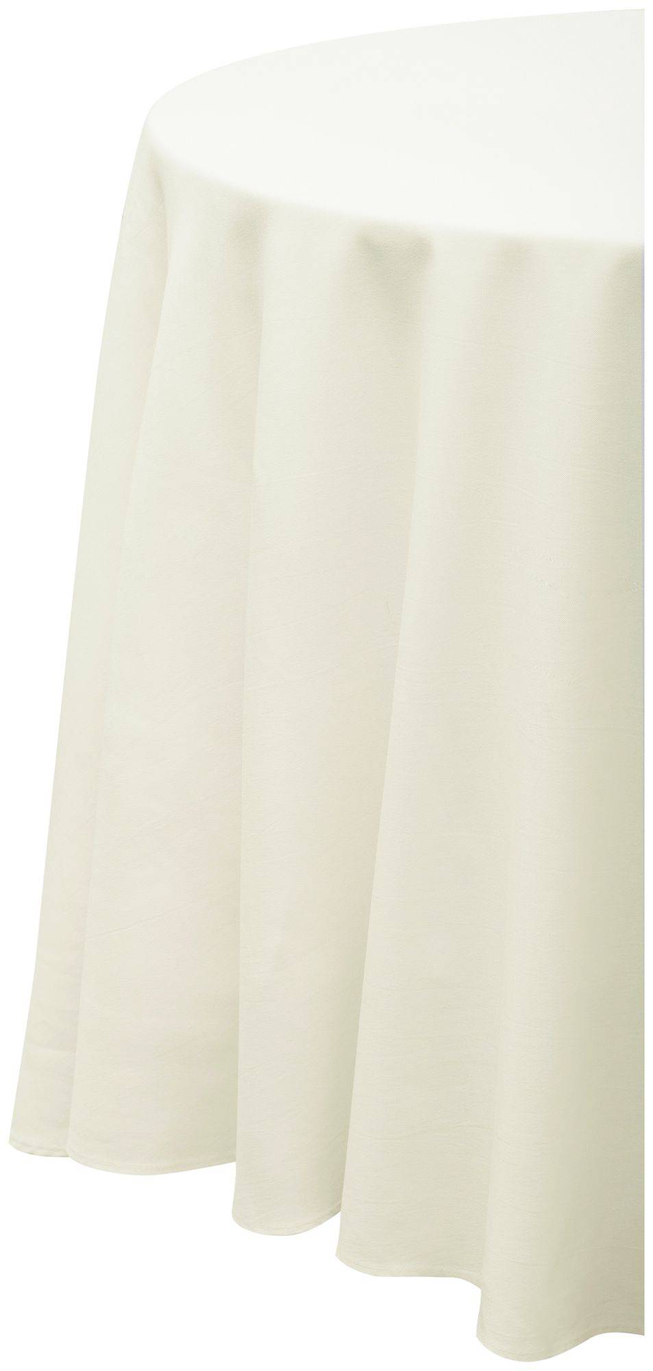 Скатерть круглая ГАБАРДИНОВАЯ Рондо айвори 1 #502