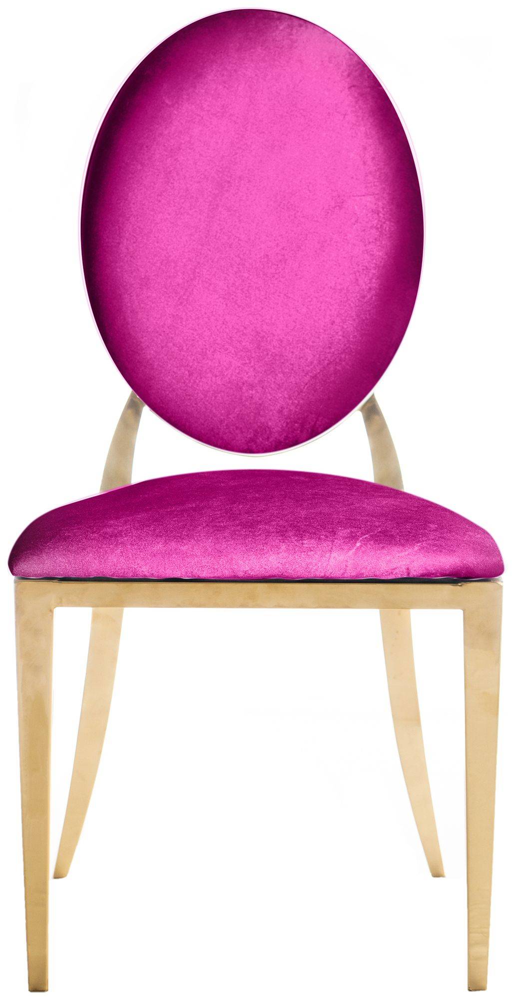 Стул золотой ДЮПОН фуксия #324