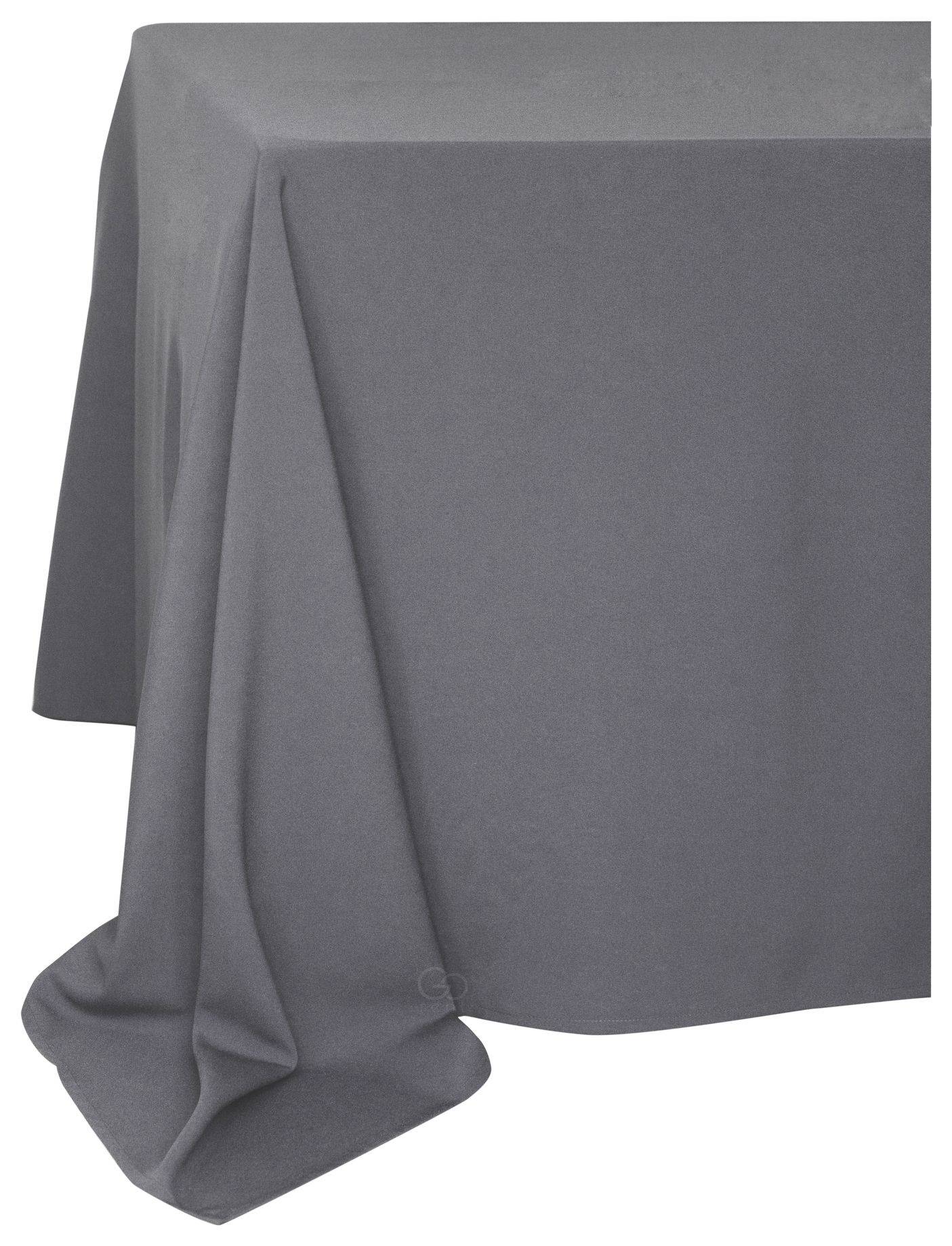 Скатерть прямоугольная ГАБАРДИНОВАЯ Рондо серая #528