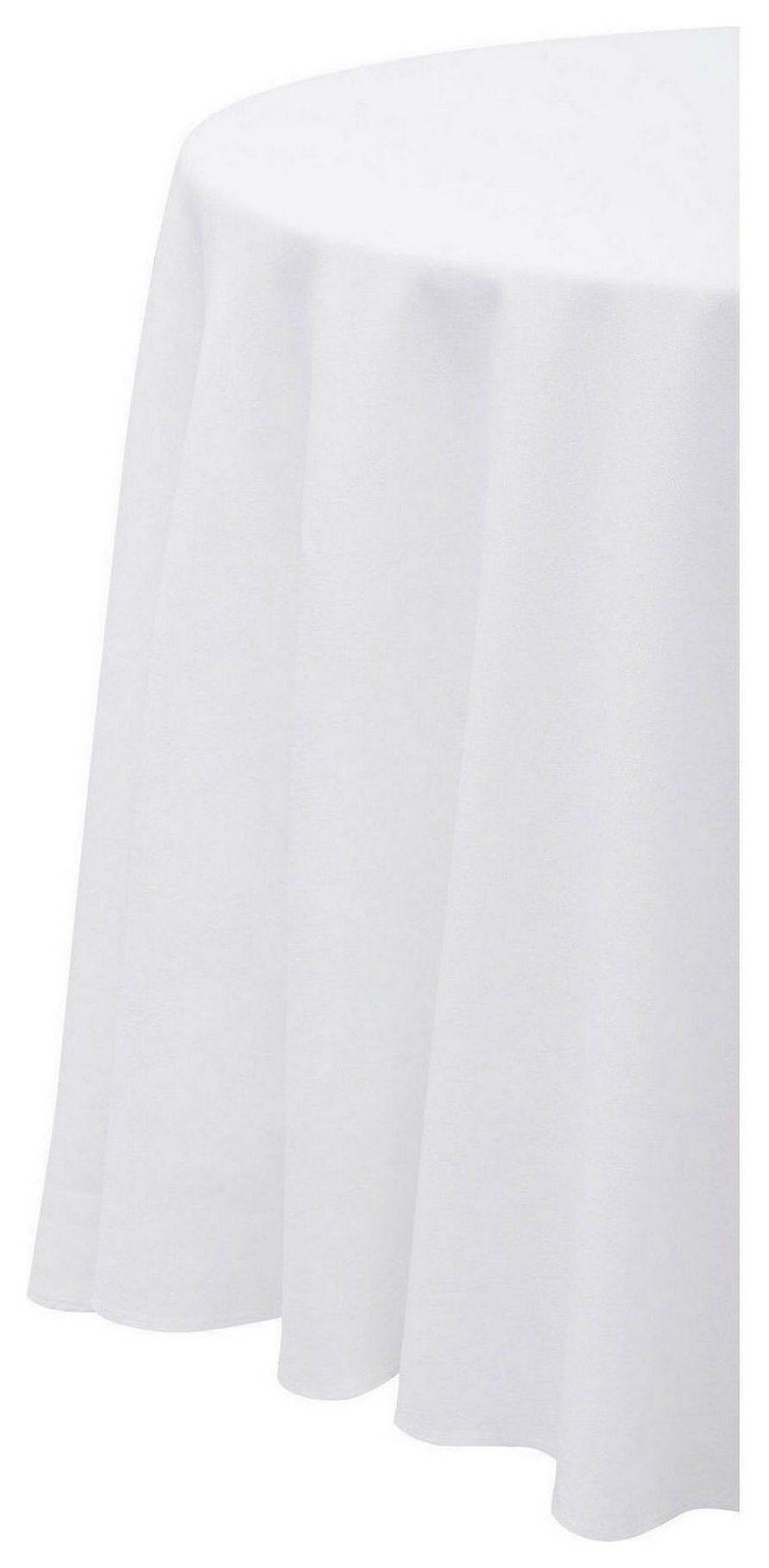 Скатерть круглая ГАБАРДИНОВАЯ Рондо белая #503