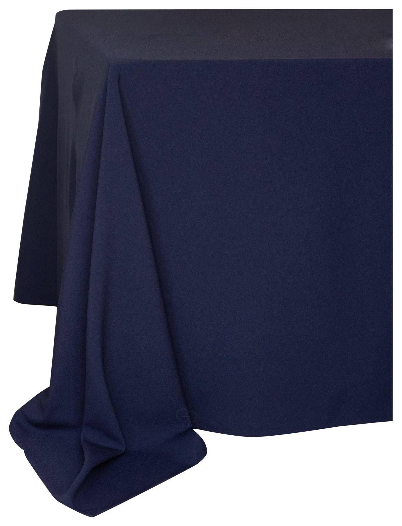 Скатерть прямоугольная ГАБАРДИНОВАЯ Рондо темно-синяя #512