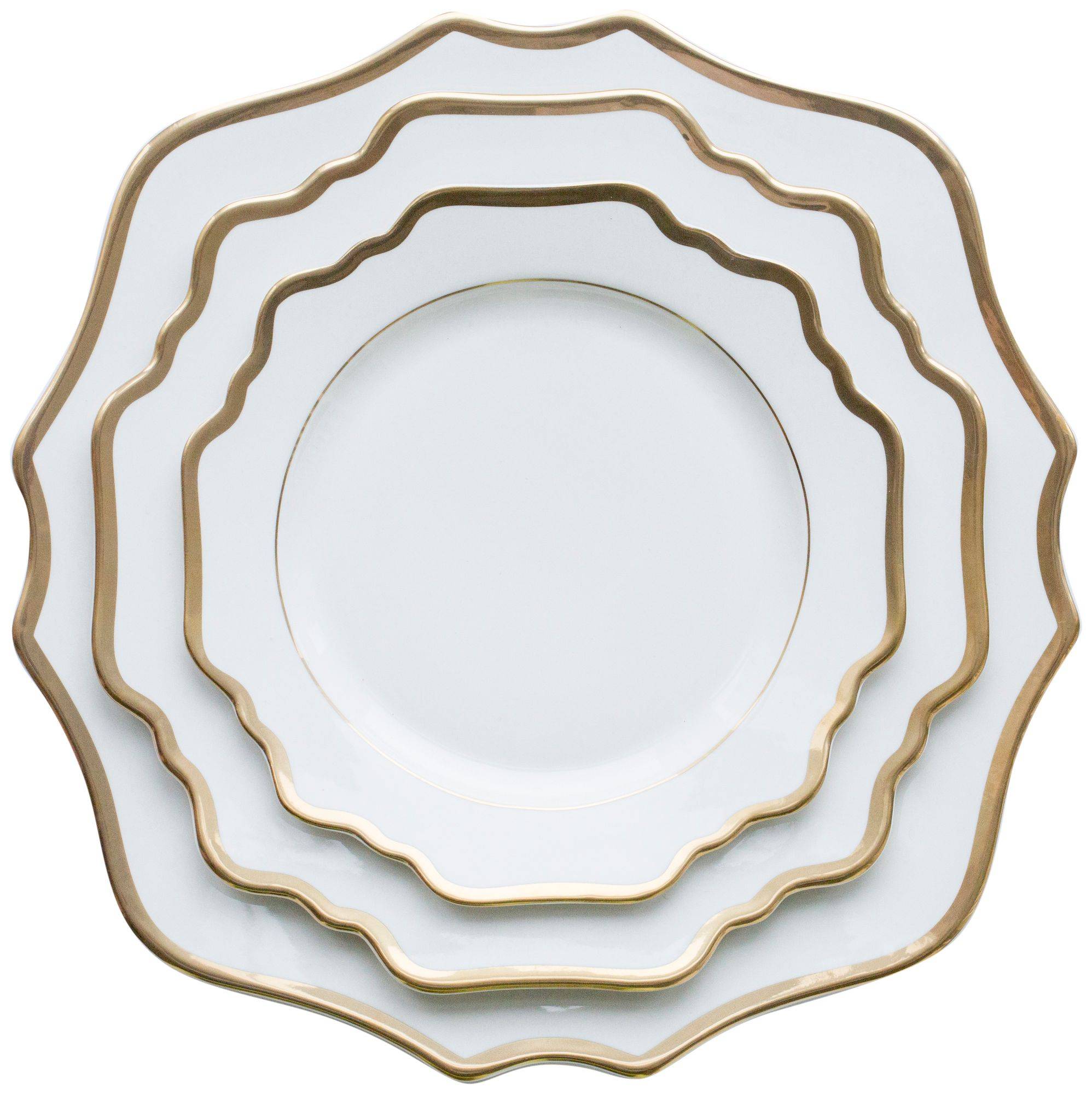 Тарелки АЛЛЕН белые - набор из 3