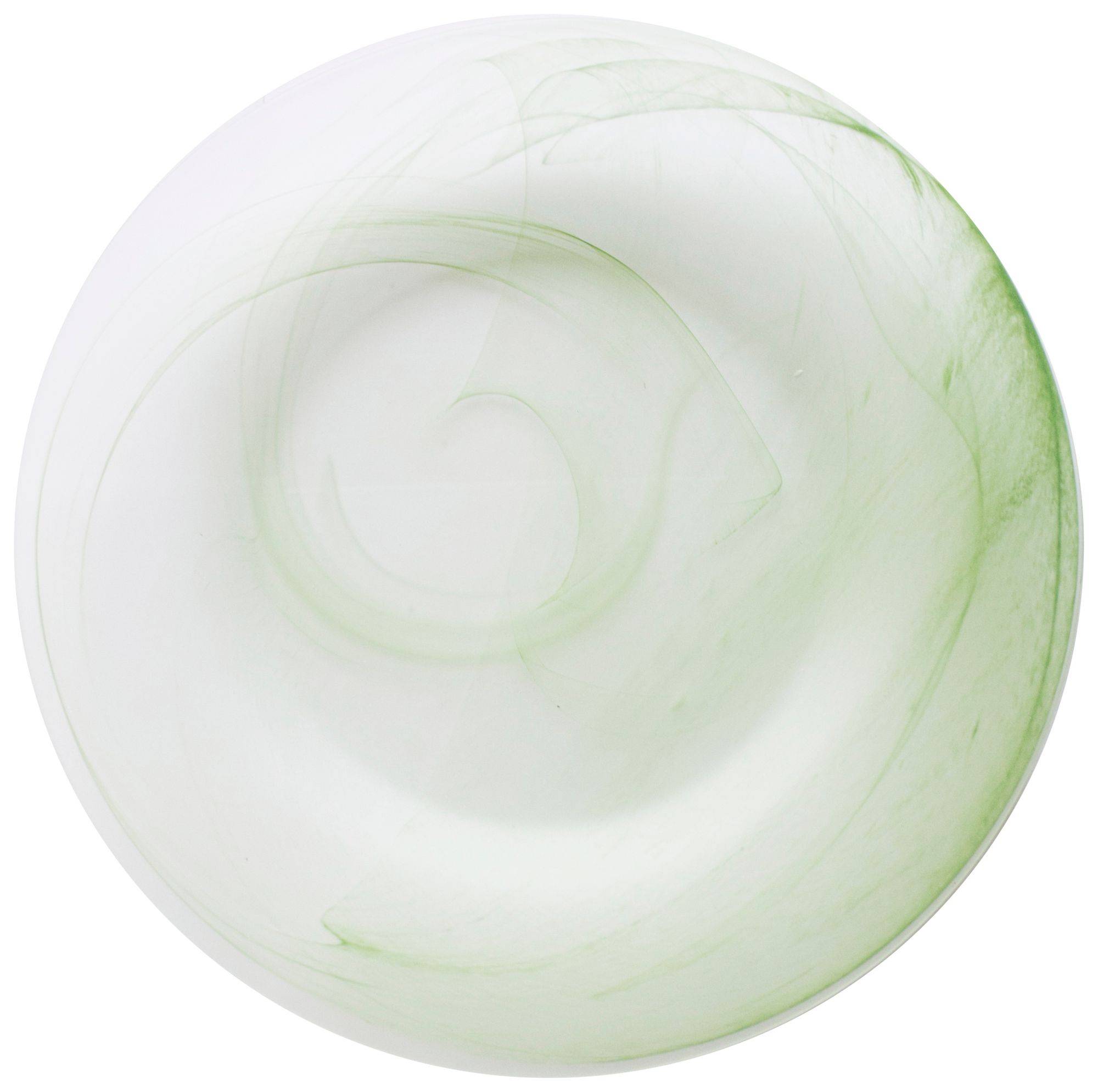 Тарелка зеленая АКВАРЕЛЬ обеденная