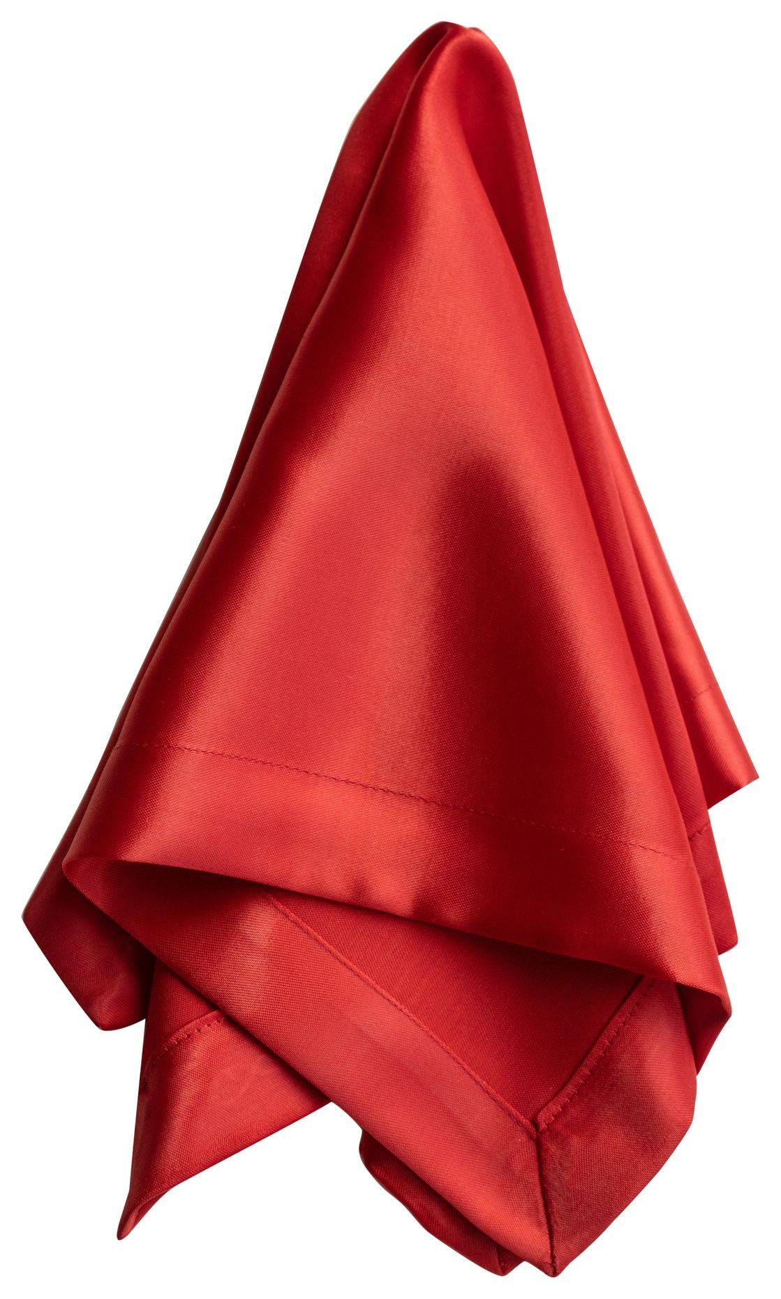 Салфетка АТЛАСНАЯ Аккорд КРАСНАЯ с широким уголком #209