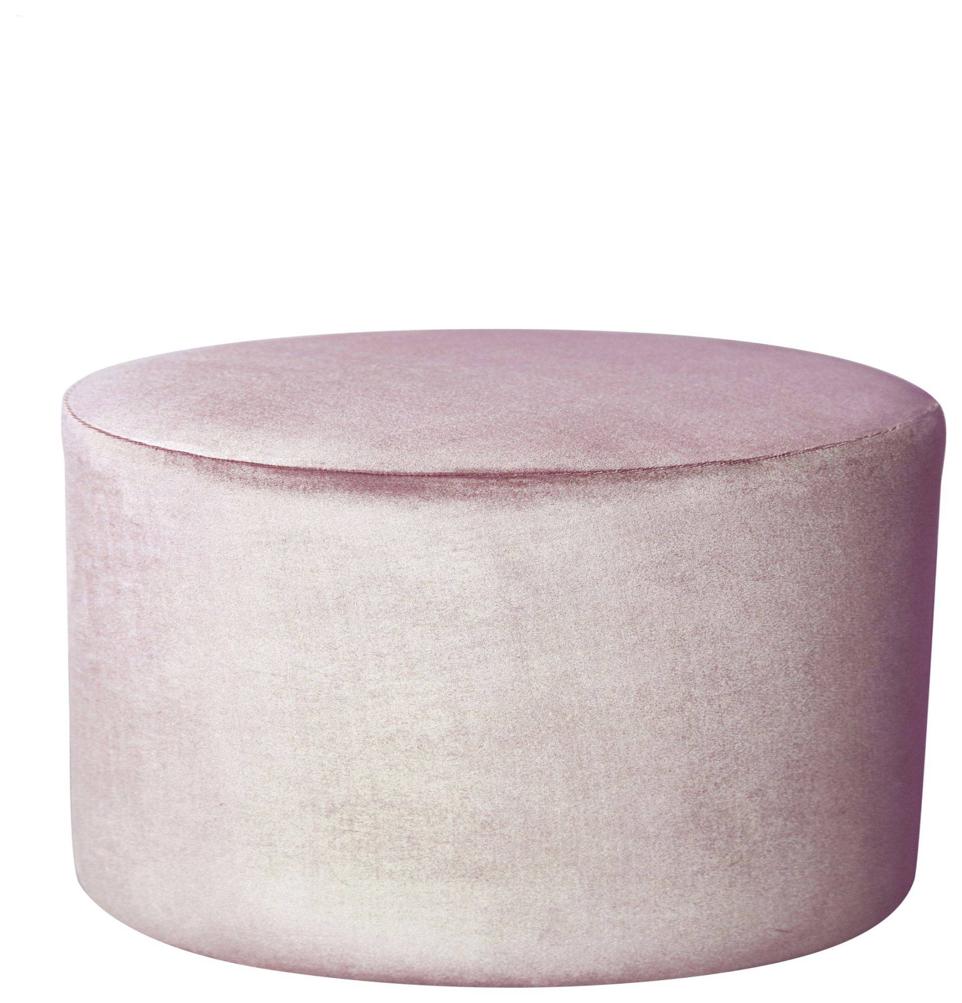 Пуф большой НОРМАН бархатный розовый #304