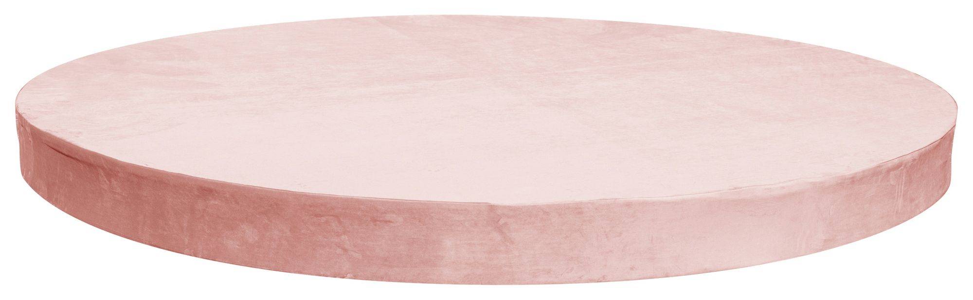 Подиум бархатный САГАН круглый НЕЖНО-РОЗОВЫЙ #110