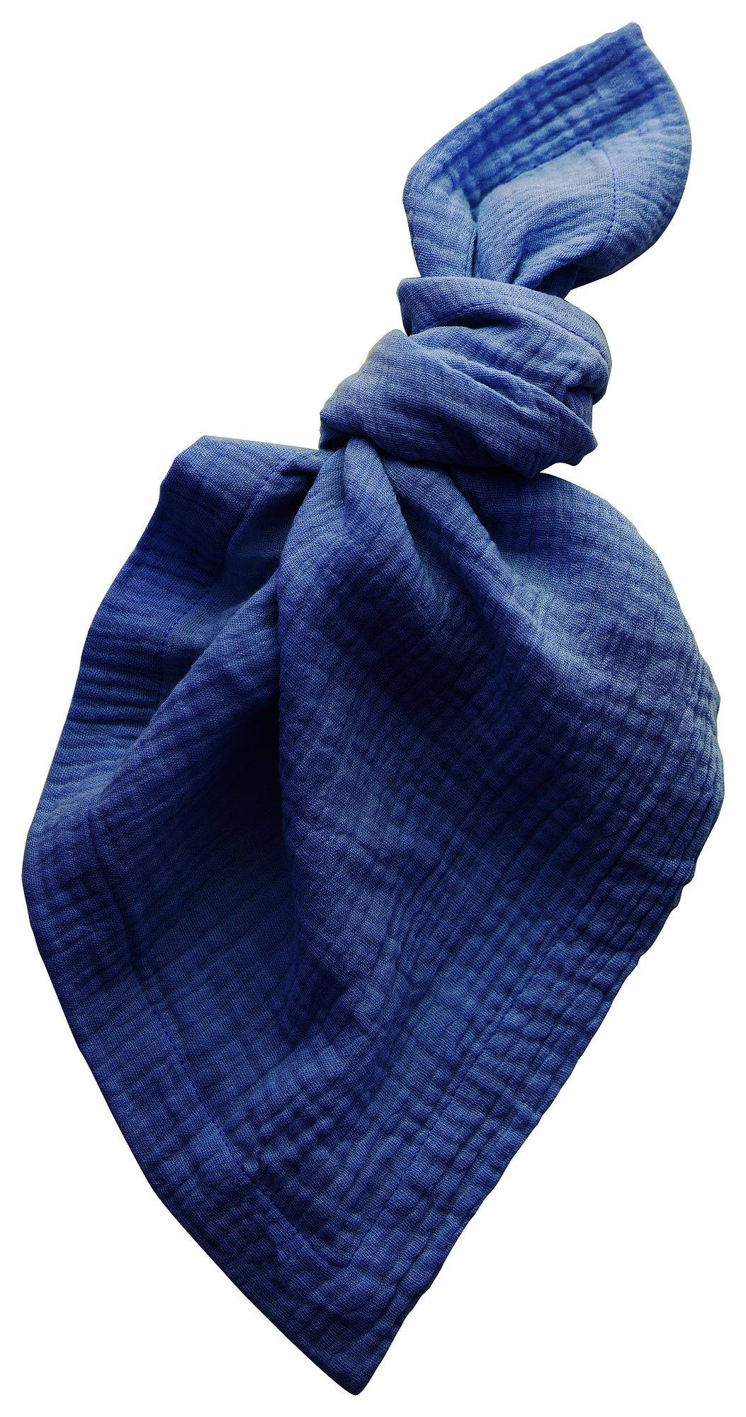 Салфетка МУСЛИНОВАЯ Тирсо СИНЯЯ #717