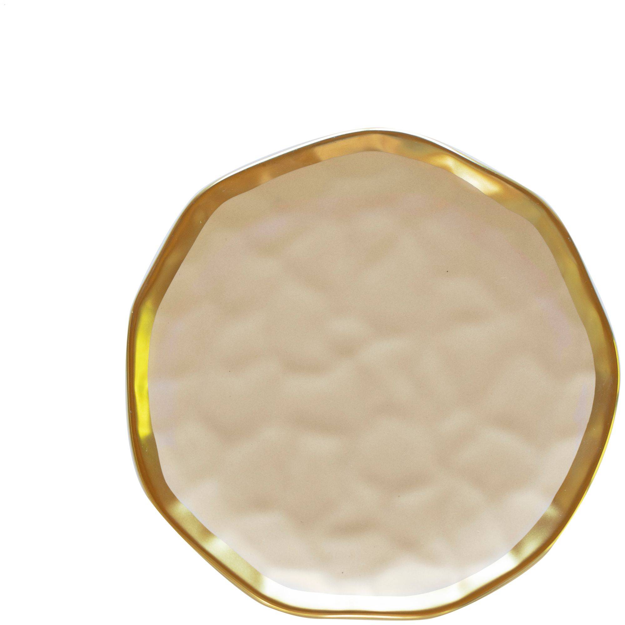 Тарелка КОРЕЛЛИ закусочная БЕЖЕВАЯ 20,5 см