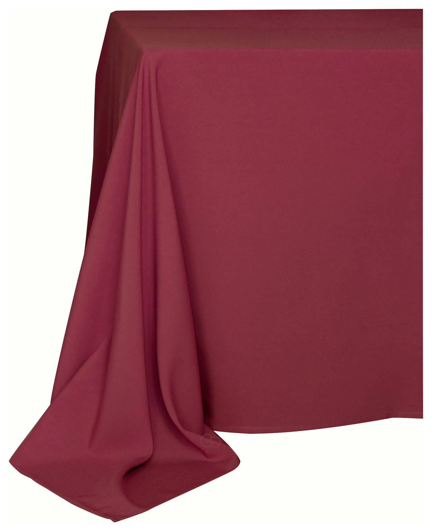 Скатерть прямоугольная ГАБАРДИНОВАЯ Рондо бордовая #504